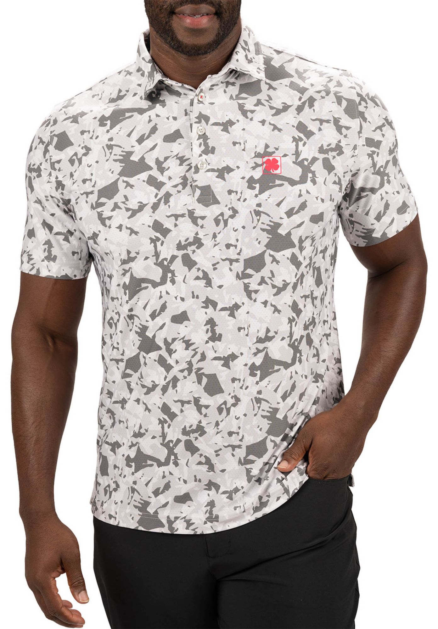 Black Clover Men's Camo Mix Golf Polo product image