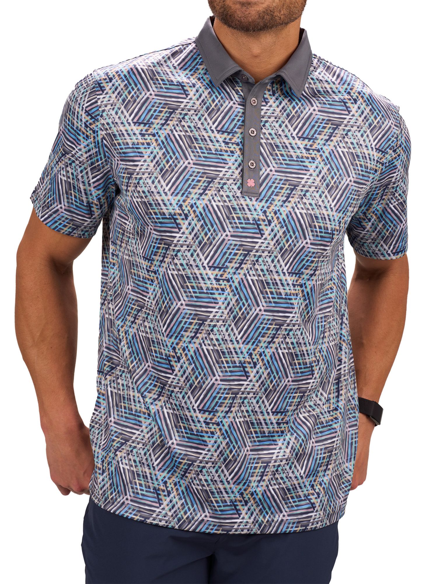 Black Clover Men's Lucky Lines Golf Polo product image