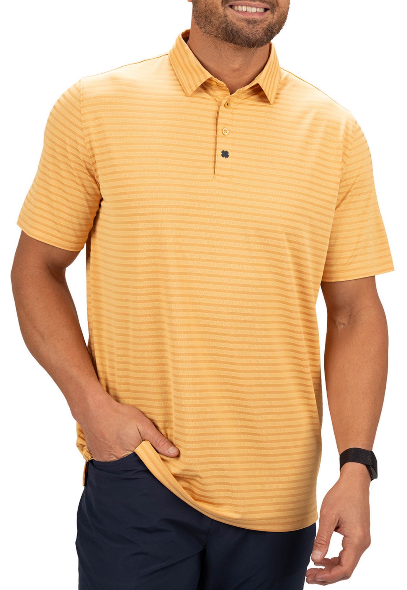 Black Clover Men's Palmer Jacquard Golf Polo product image