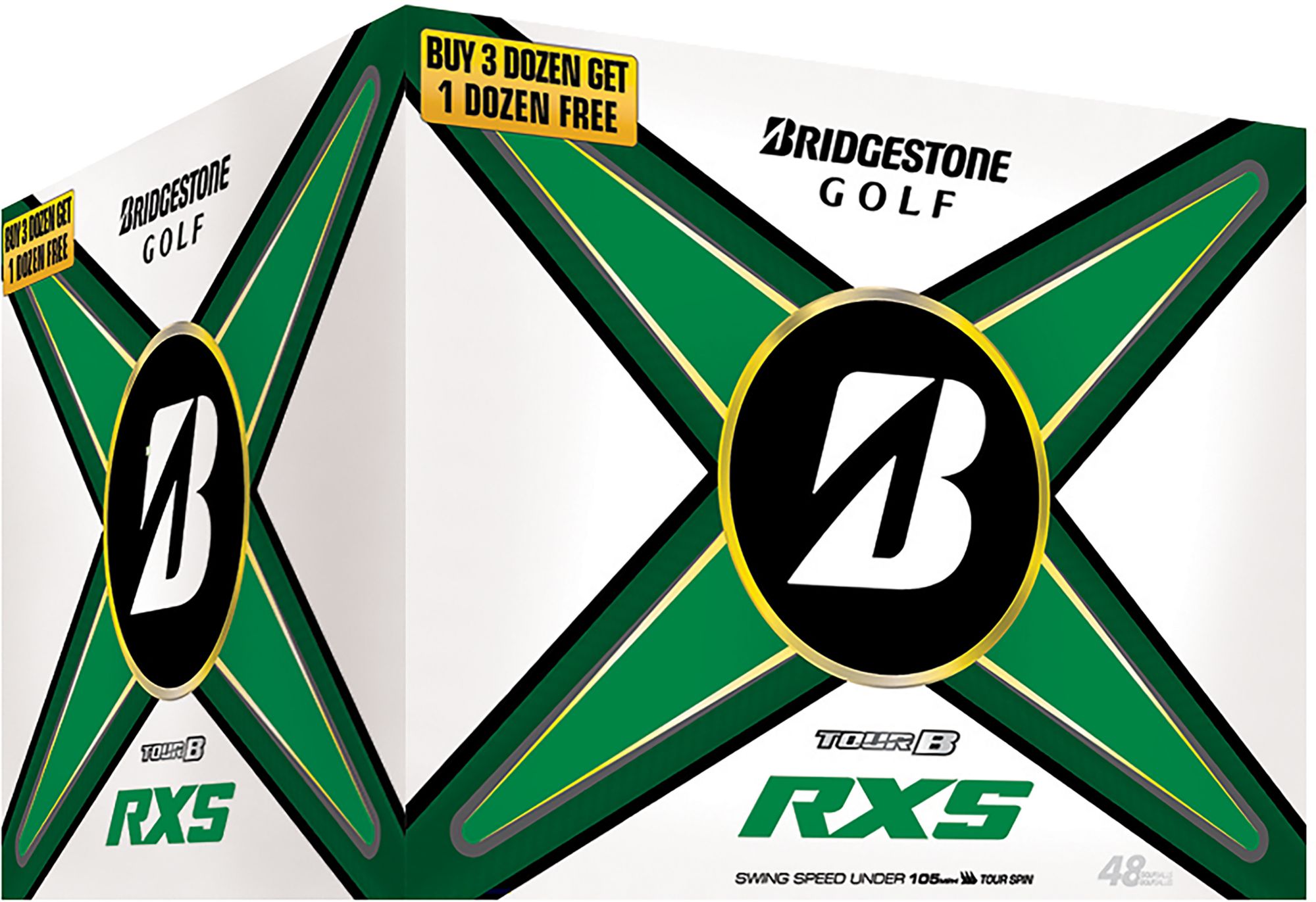Bridgestone 2024 Tour B RXS Quadfecta Golf Balls - 4 Dozen product image