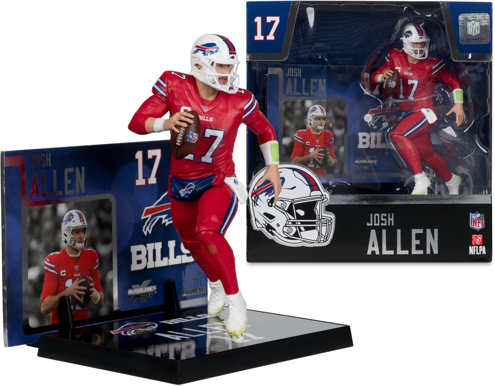 Imports Dragon Buffalo Bills Josh Allen #17 Posed Figurine product image