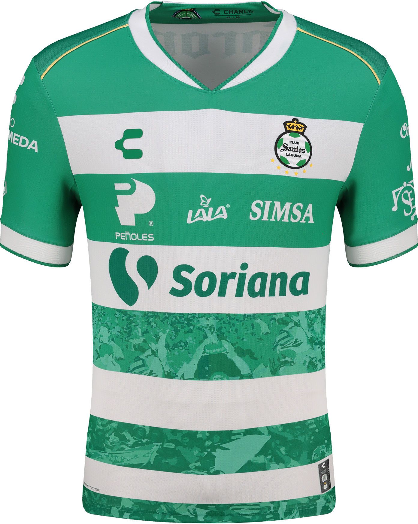 Charly Men's Santos Laguna 2025 Green Authentic Home Jersey product image