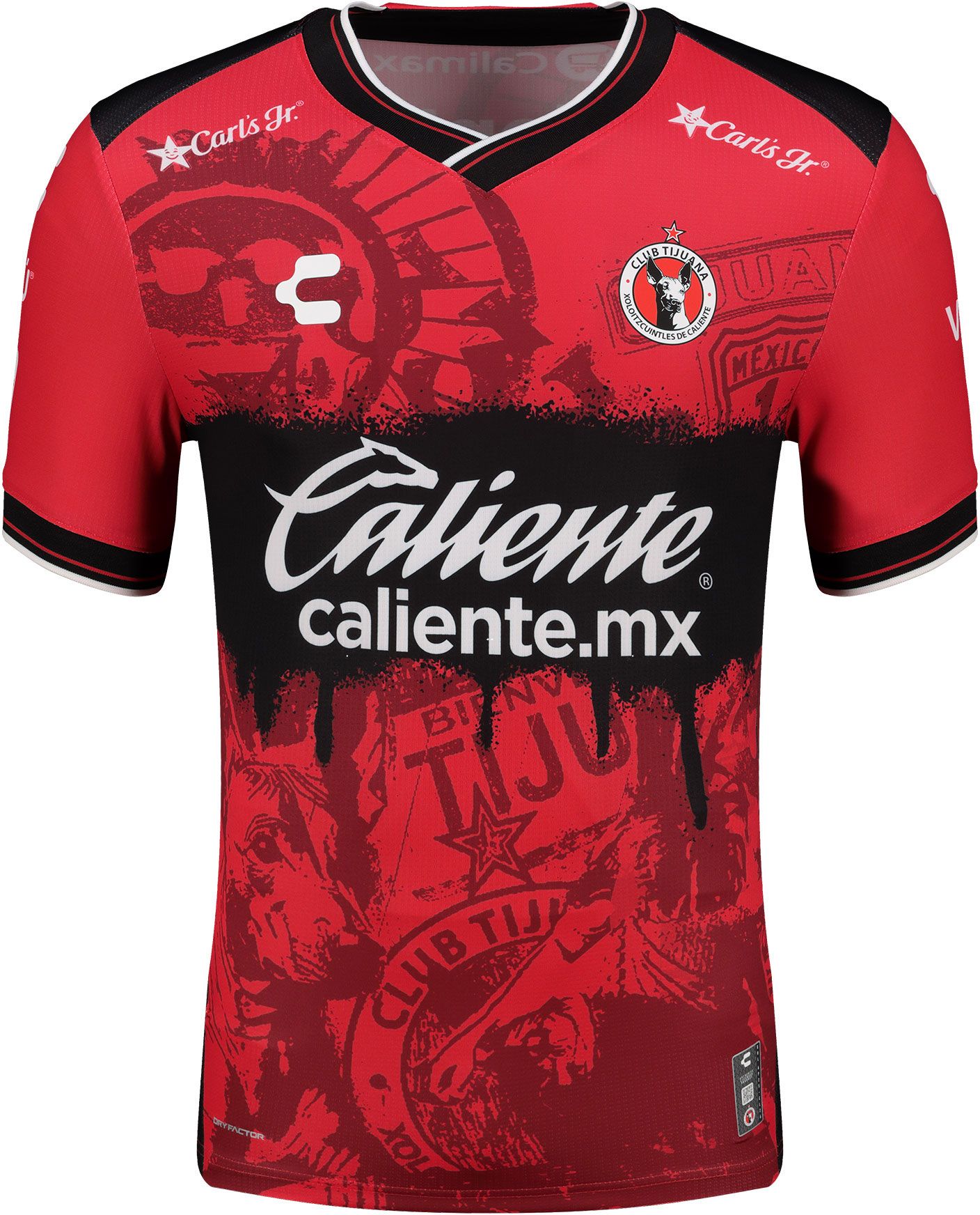 Charly Men's Club Tijuana 2025 Red Authentic Home Jersey product image