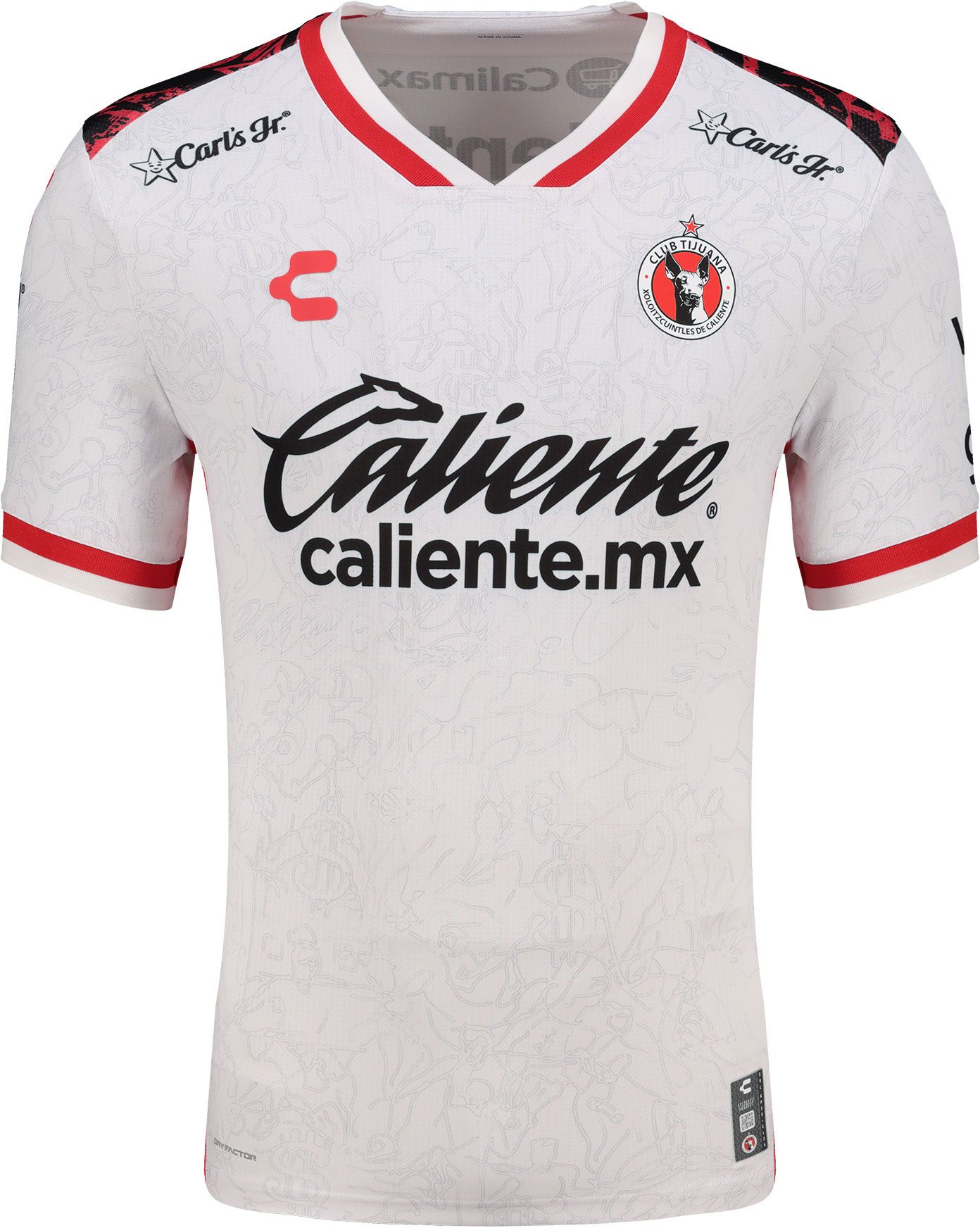 Charly Men's Club Tijuana 2025 White Authentic Away Jersey product image