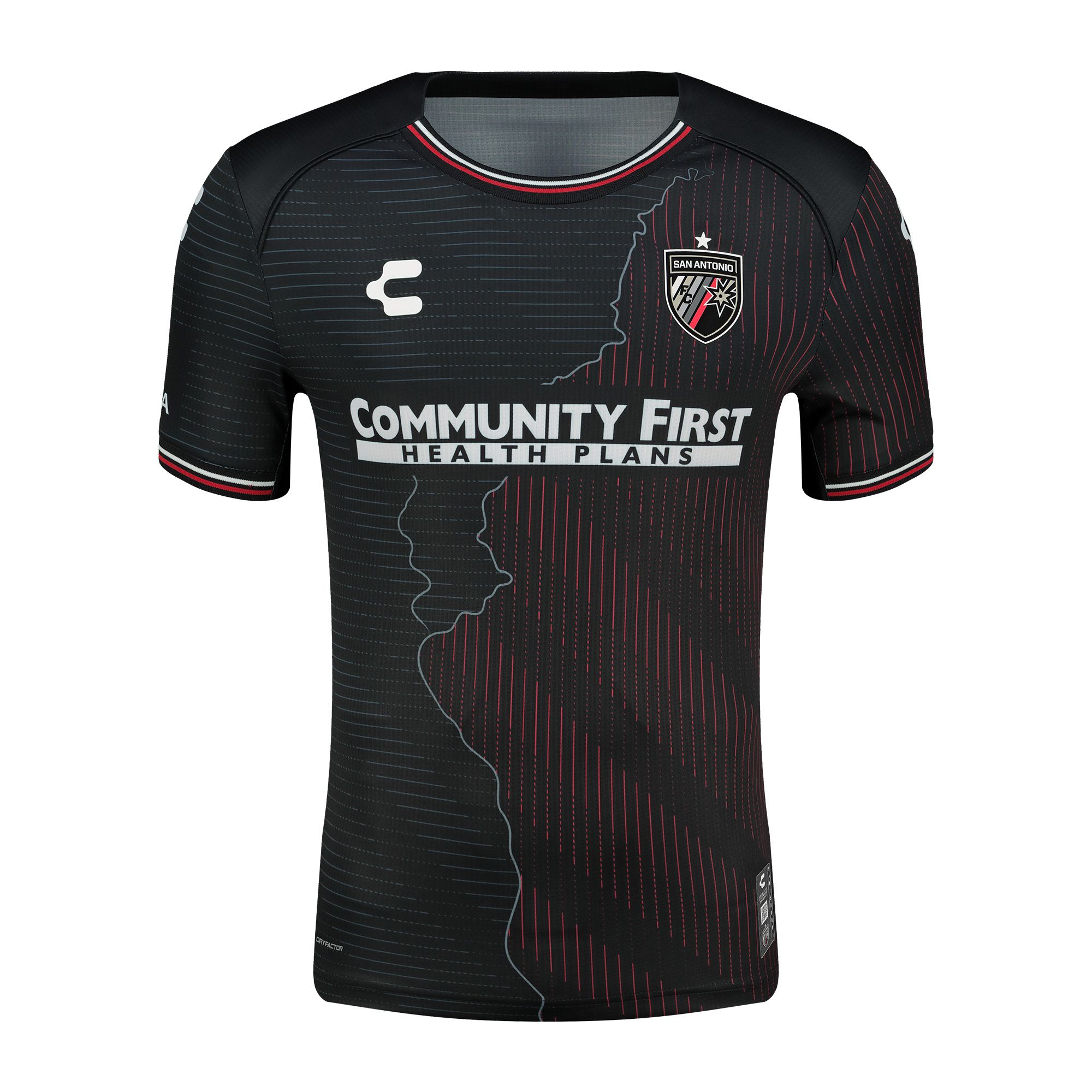 Charly Adult San Antonio FC 2025-26 Black Home Authentic Jersey product image