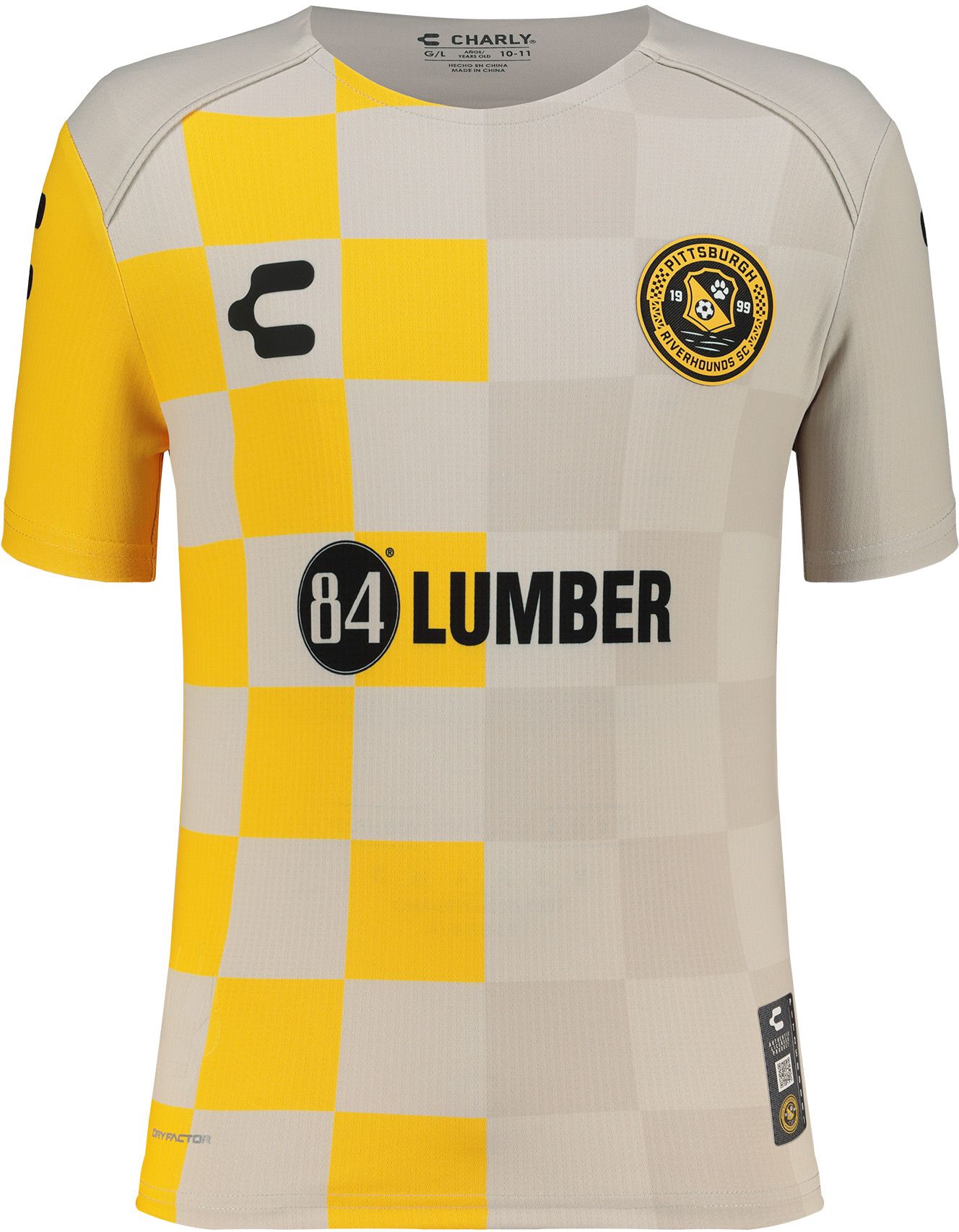 Charly Youth Pittsburgh Riverhounds SC 2025-26 Grey Away Authentic Jersey product image