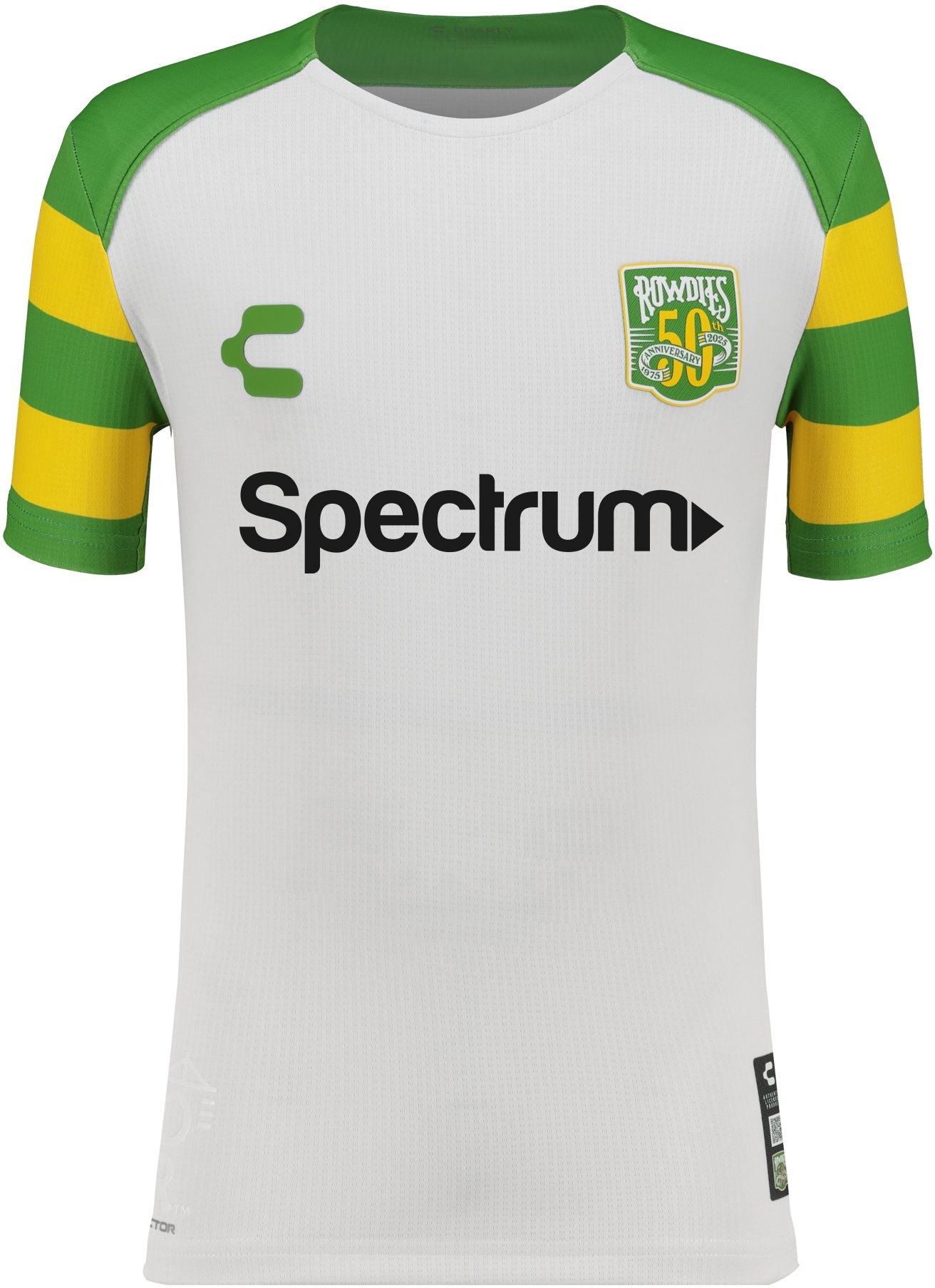 Charly Youth Tampa Bay Rowdies 2025-26 White Away Authentic Jersey product image