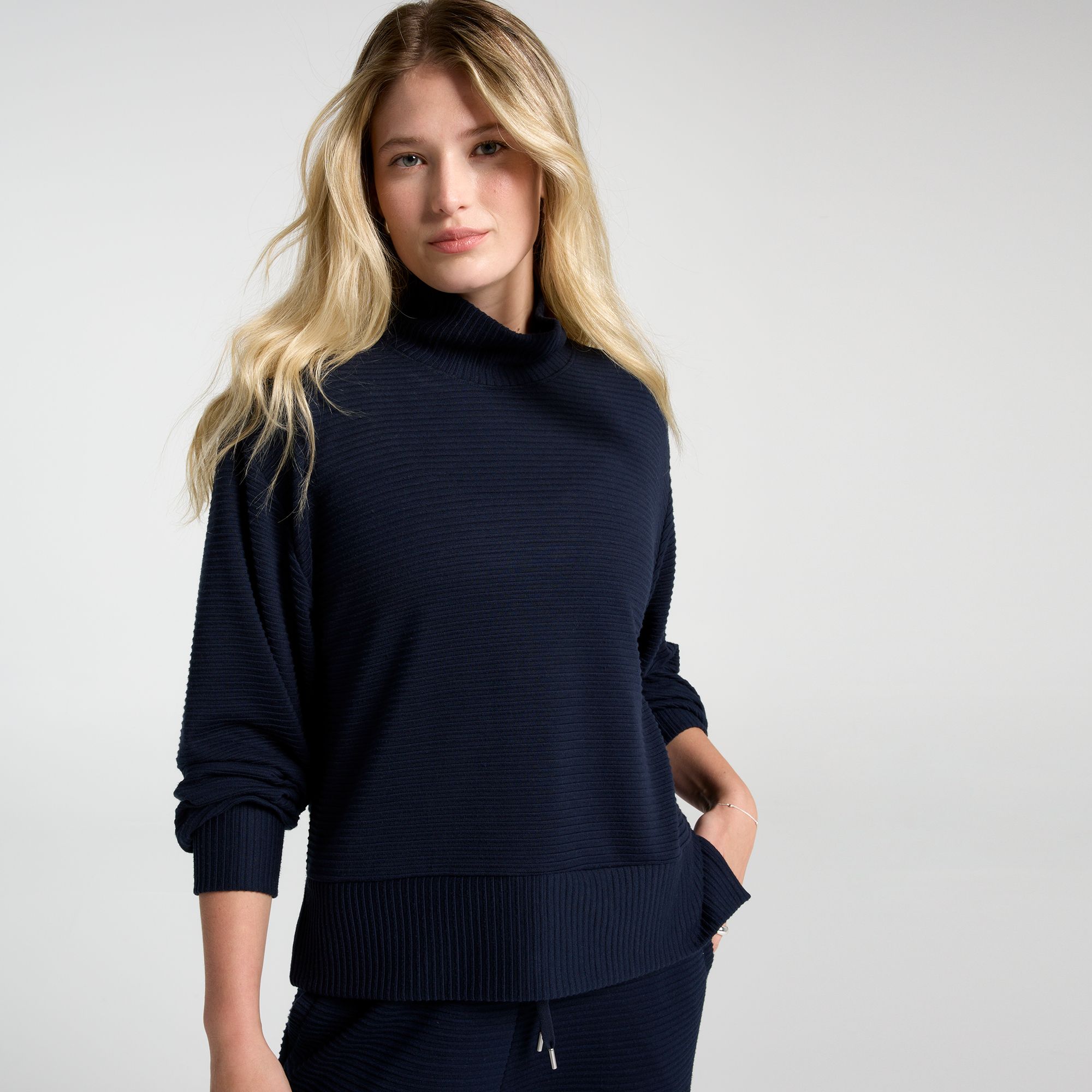 CALIA Women's Elevate Rib Mock Neck Shirt product image