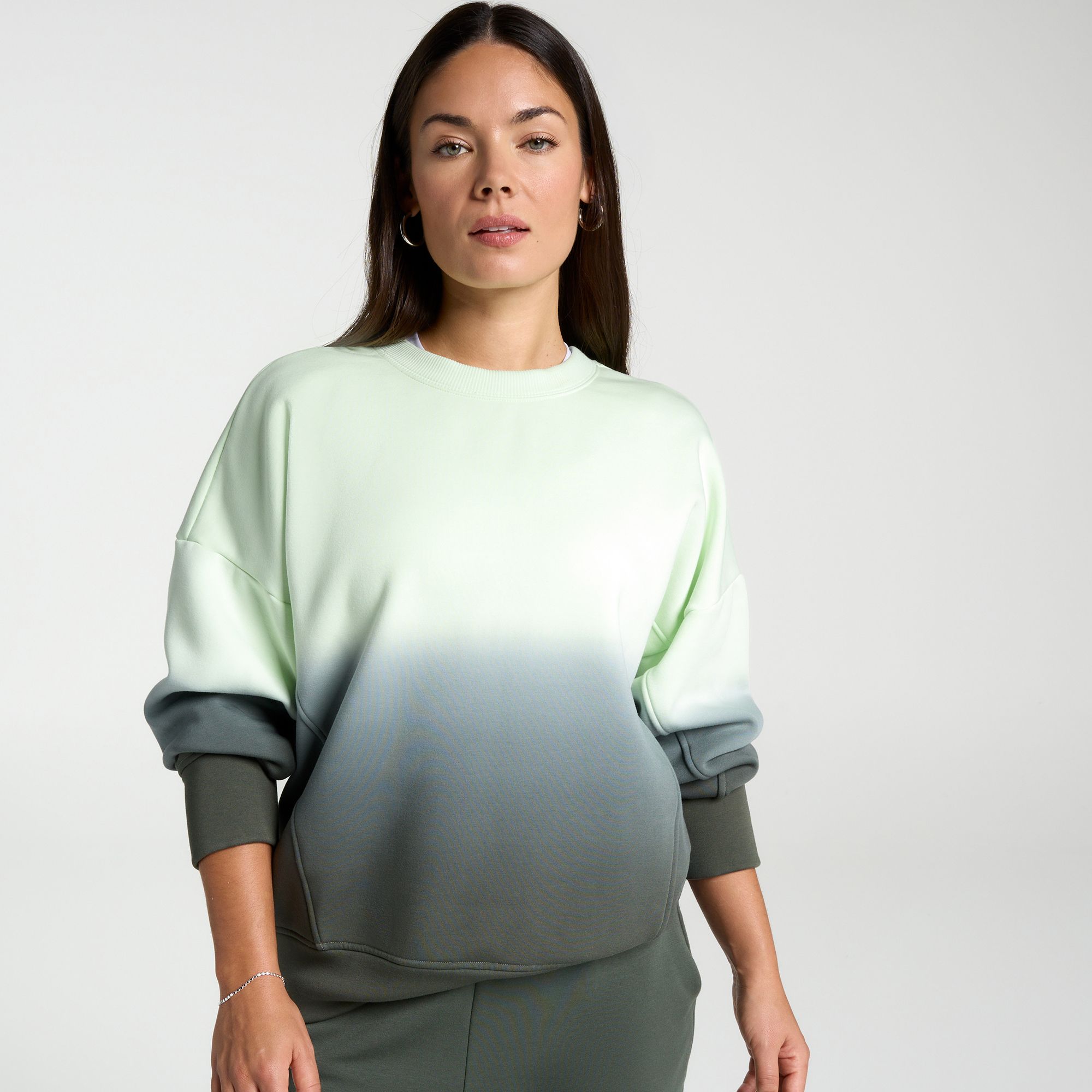 CALIA Women's Soft Scuba Brushed Fleece Crew Sweatshirt product image