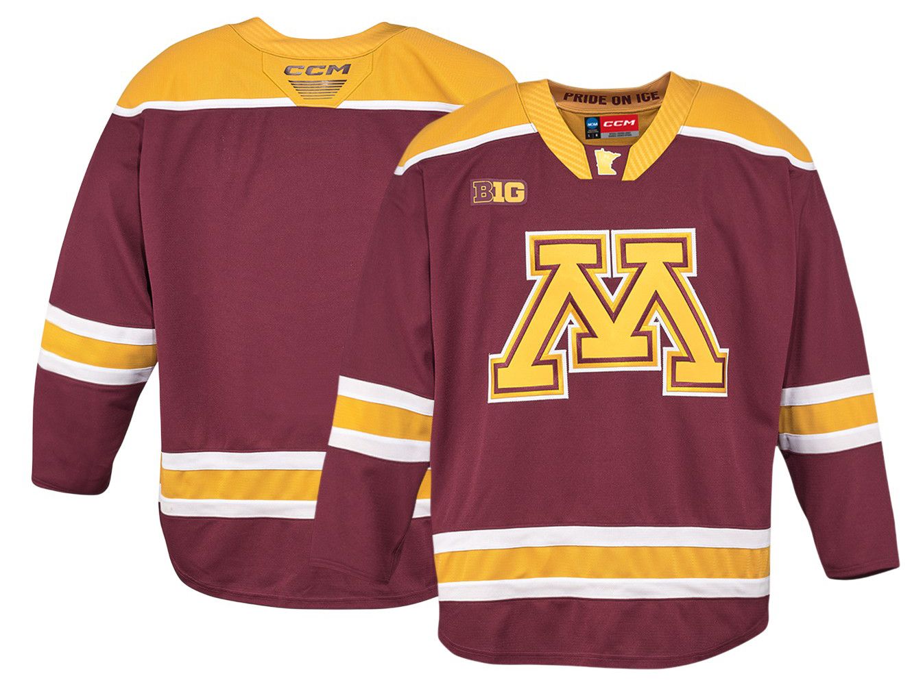 CCM Men's Minnesota Golden Gophers Maroon Replica Hockey Jersey product image