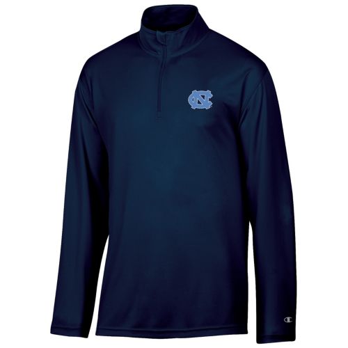 パーカー HOTEL BLUE LOGO CHAMPION 1/4 ZIP Champion Men's North Carolina Tar Heels Carolina Blue 1/4 Zip