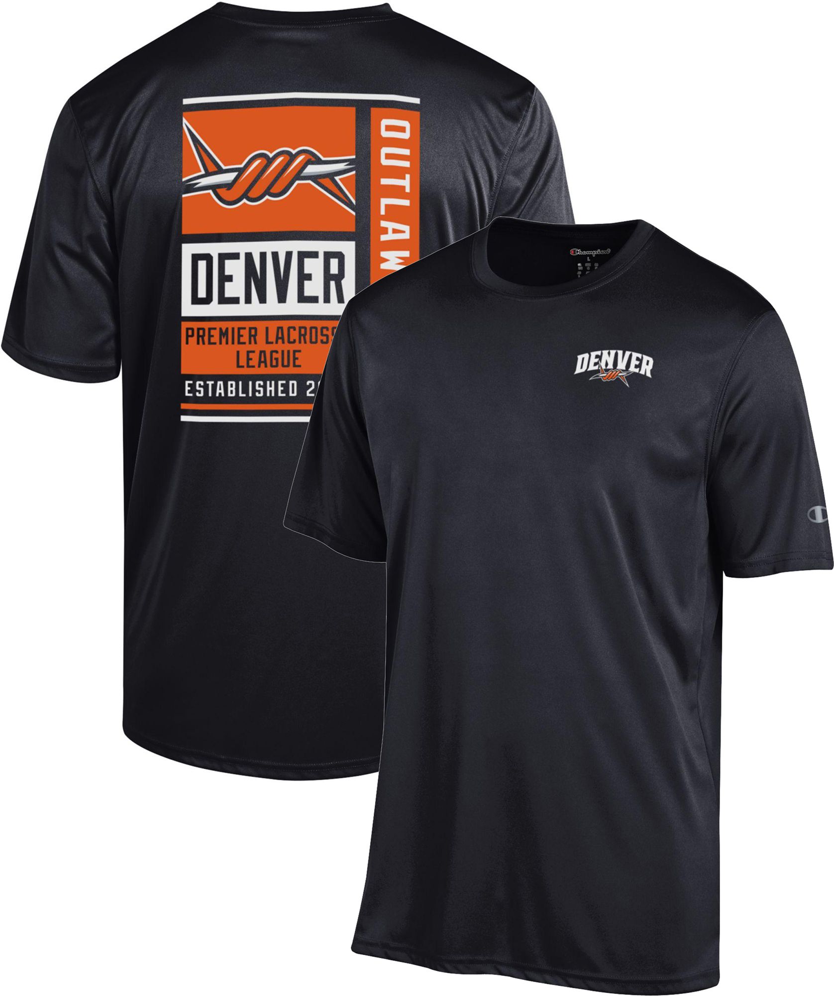 Champion Men's Denver Outlaws Black Athletic T-Shirt product image