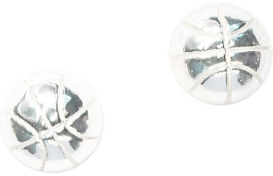 Chelsea Charles Silver Basketball Earrings product image