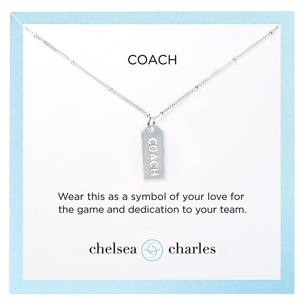 Chelsea Charles Silver Plated Coach Tag Necklace product image