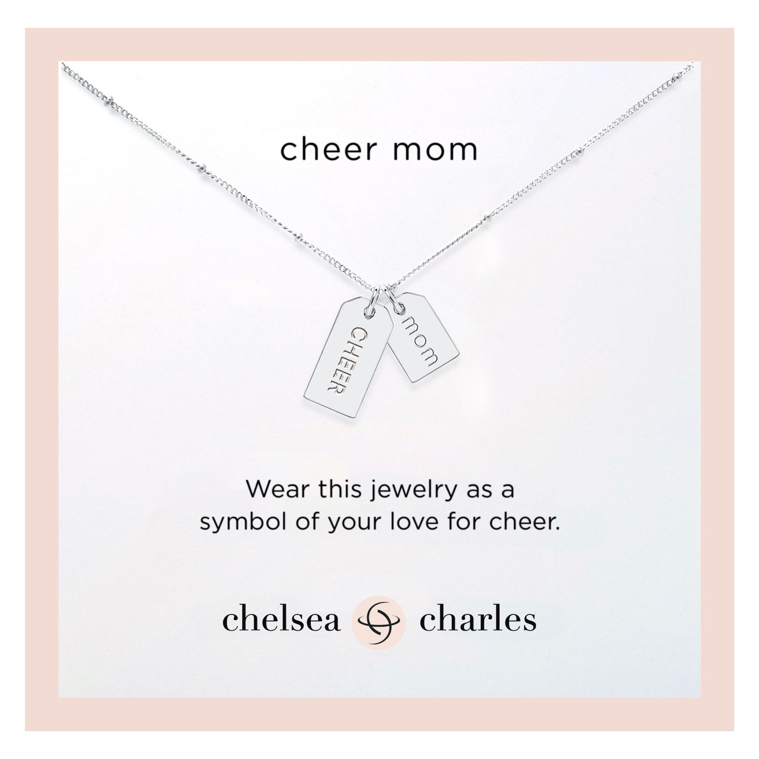 Chelsea Charles Silver Cheer Mom Double Charm Necklace product image