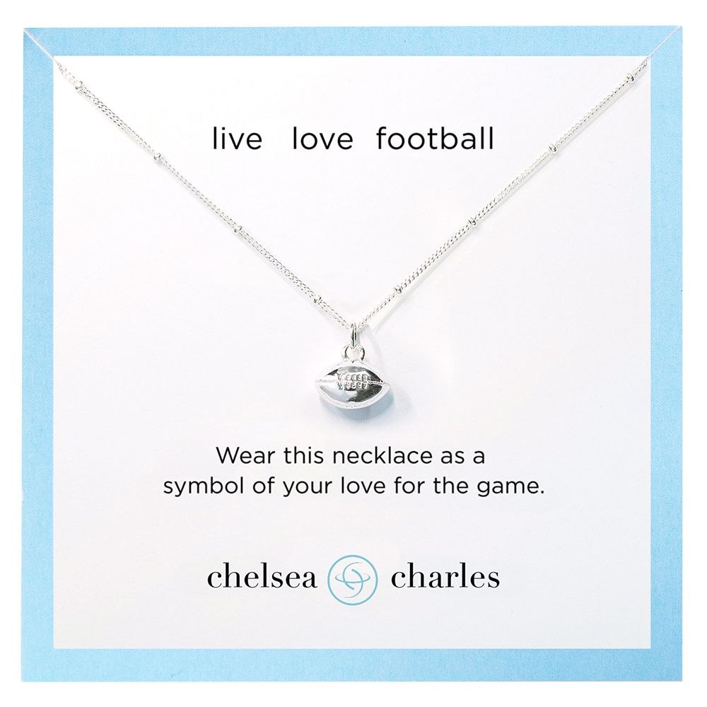 Chelsea Charles Silver Football Necklace product image
