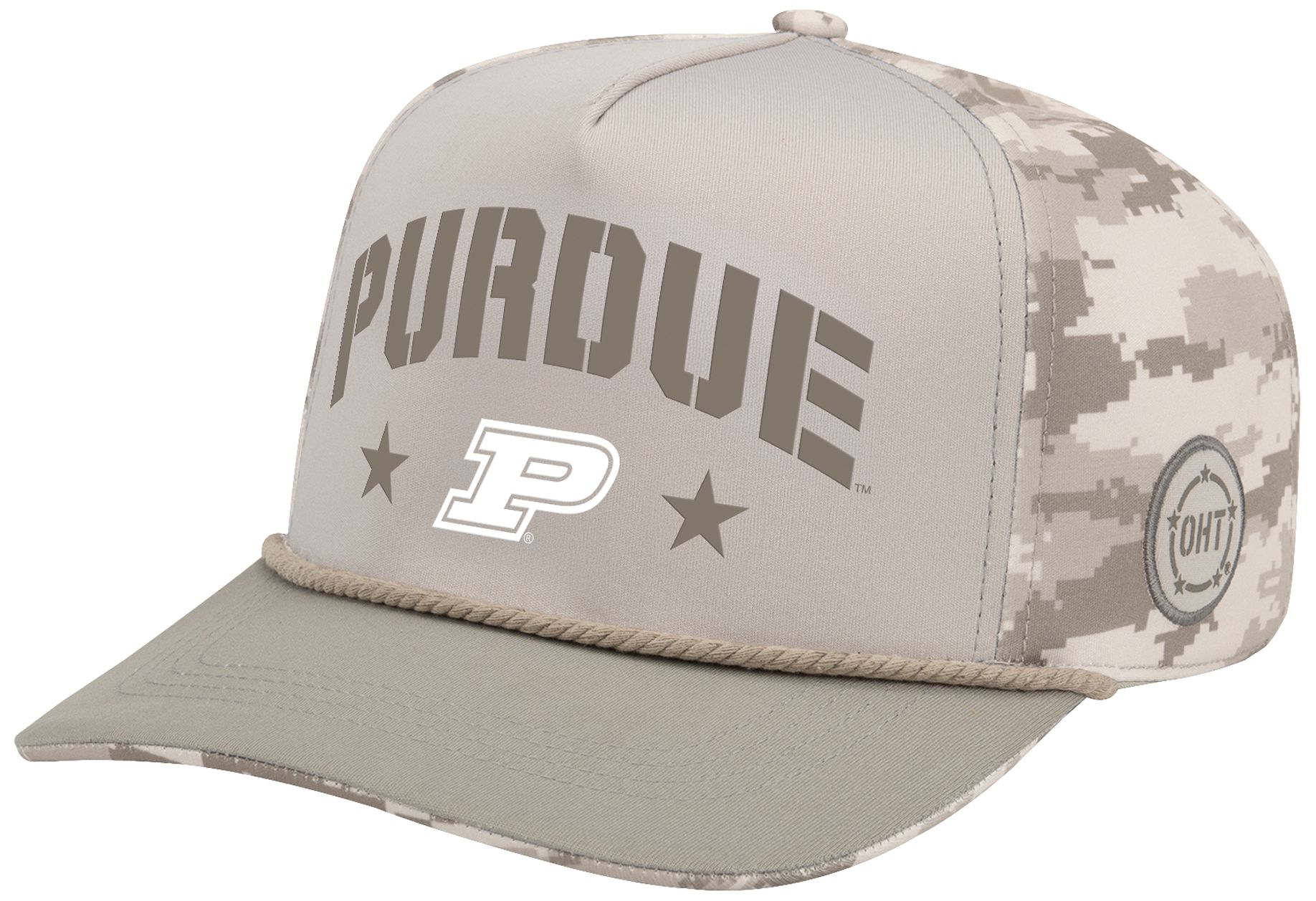 Colosseum Adult Purdue Boilermakers White Sand Adjustable Hat product image