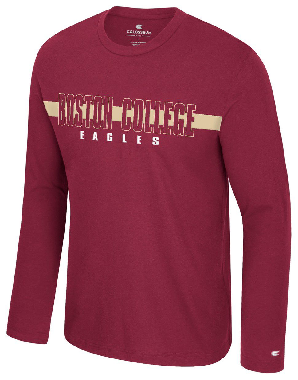 Colosseum Men's Boston College Eagles Garnet Bar Long Sleeve T-Shirt product image
