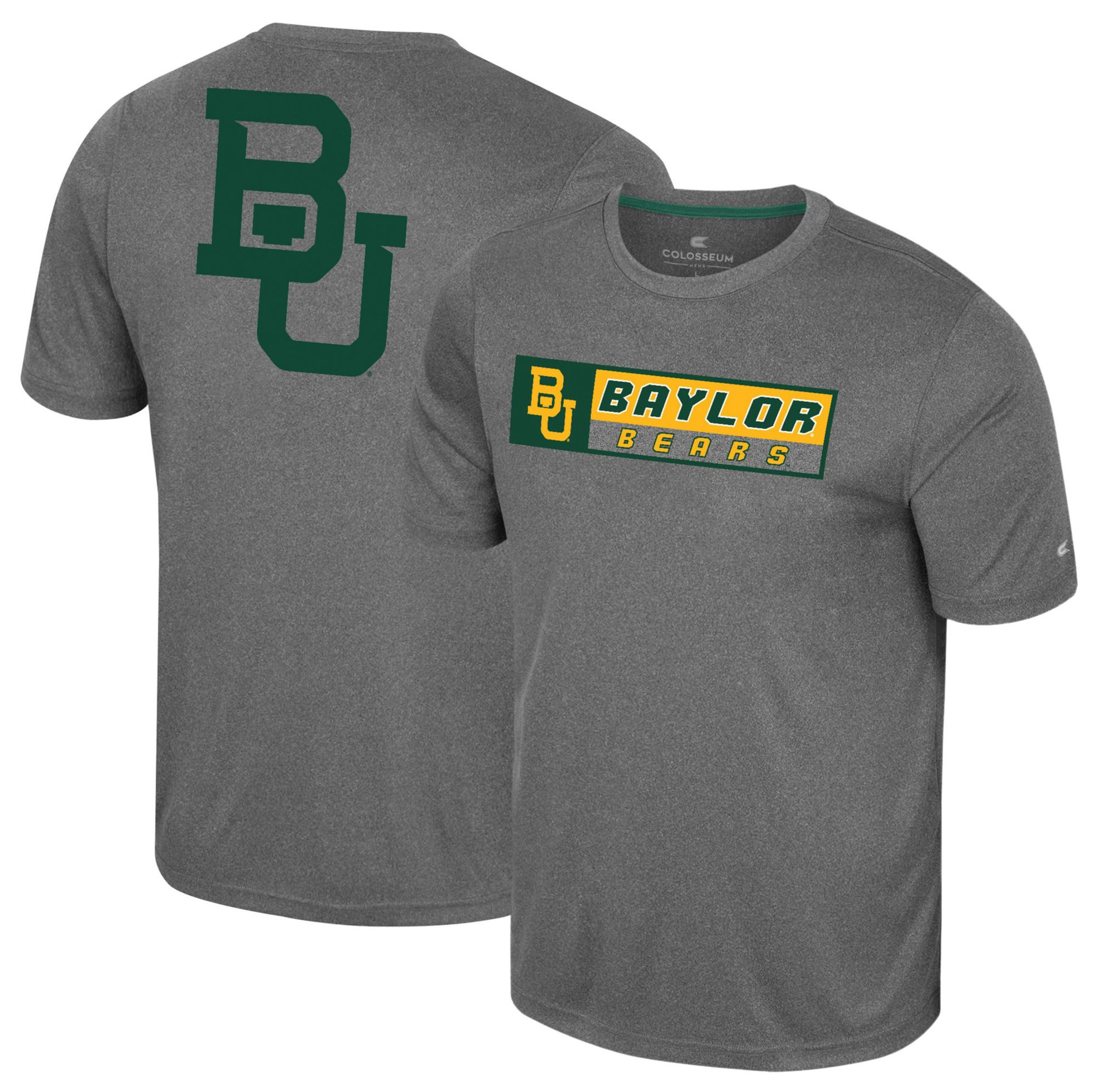 Colosseum Men's Baylor Bears Heather Charcoal Twin T-Shirt product image