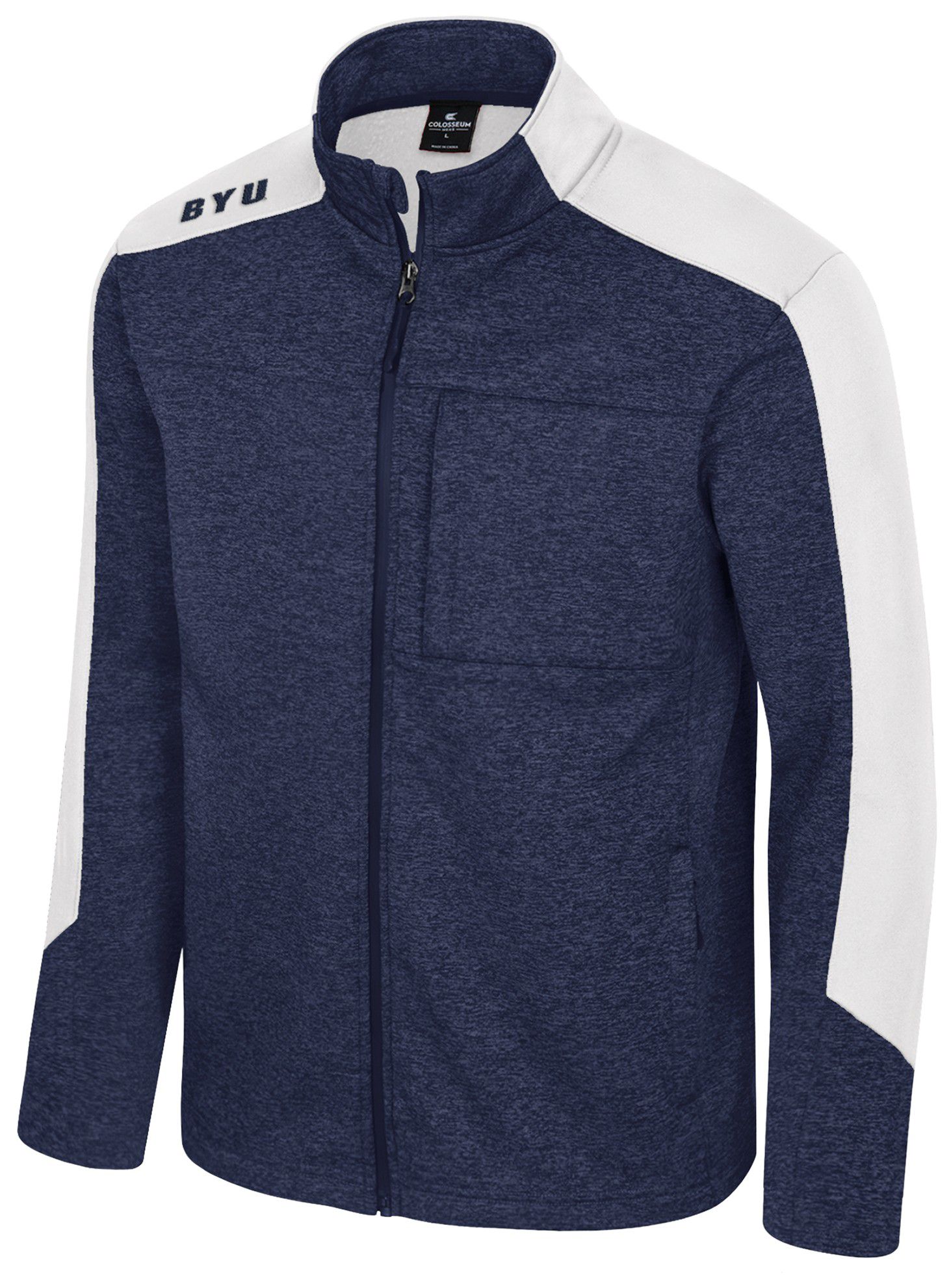 Colosseum Men's BYU Cougars Navy Full-Zip New Dad Jacket product image