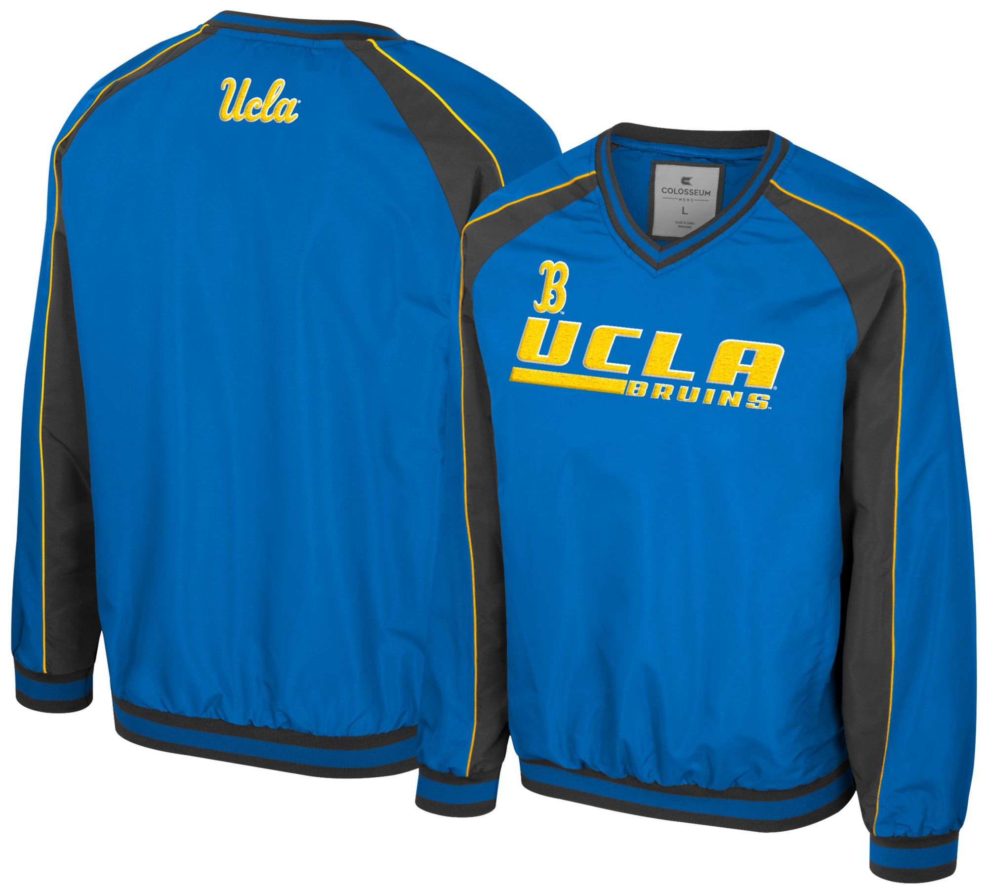 Colosseum Men's UCLA Bruins Blue Goes America Coach Pullover Jacket product image