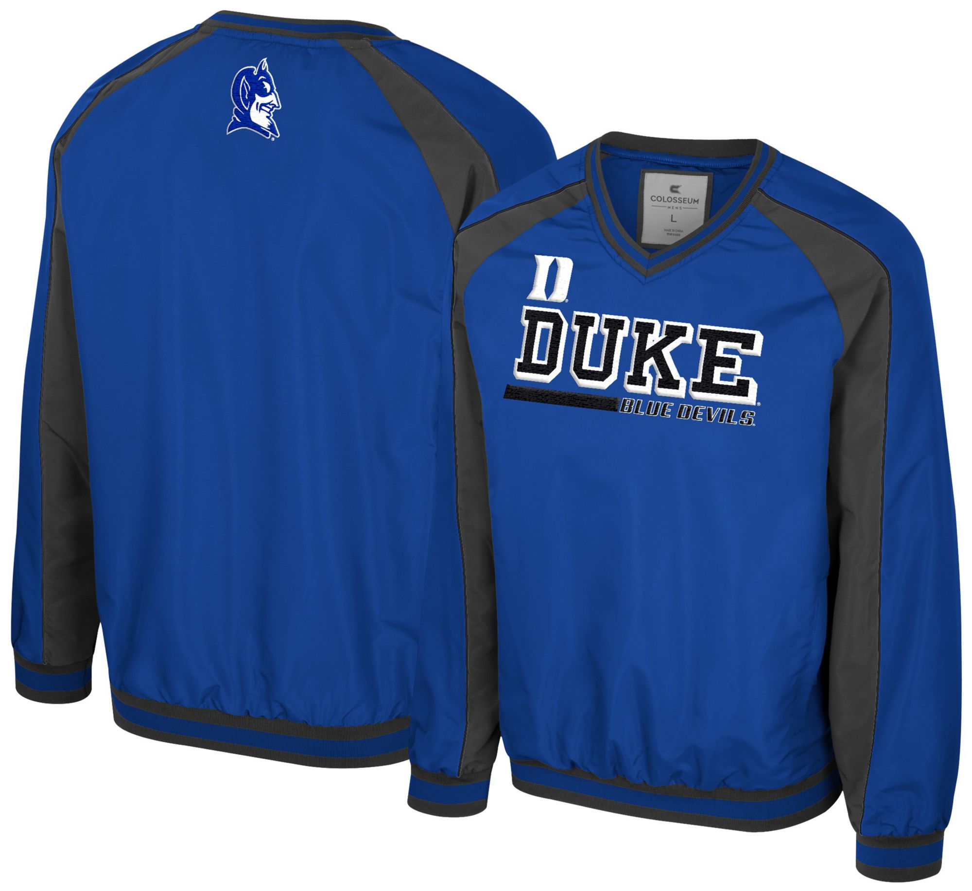 Colosseum Men's Duke Blue Devils Royal Goes America Coach Pullover Jacket product image