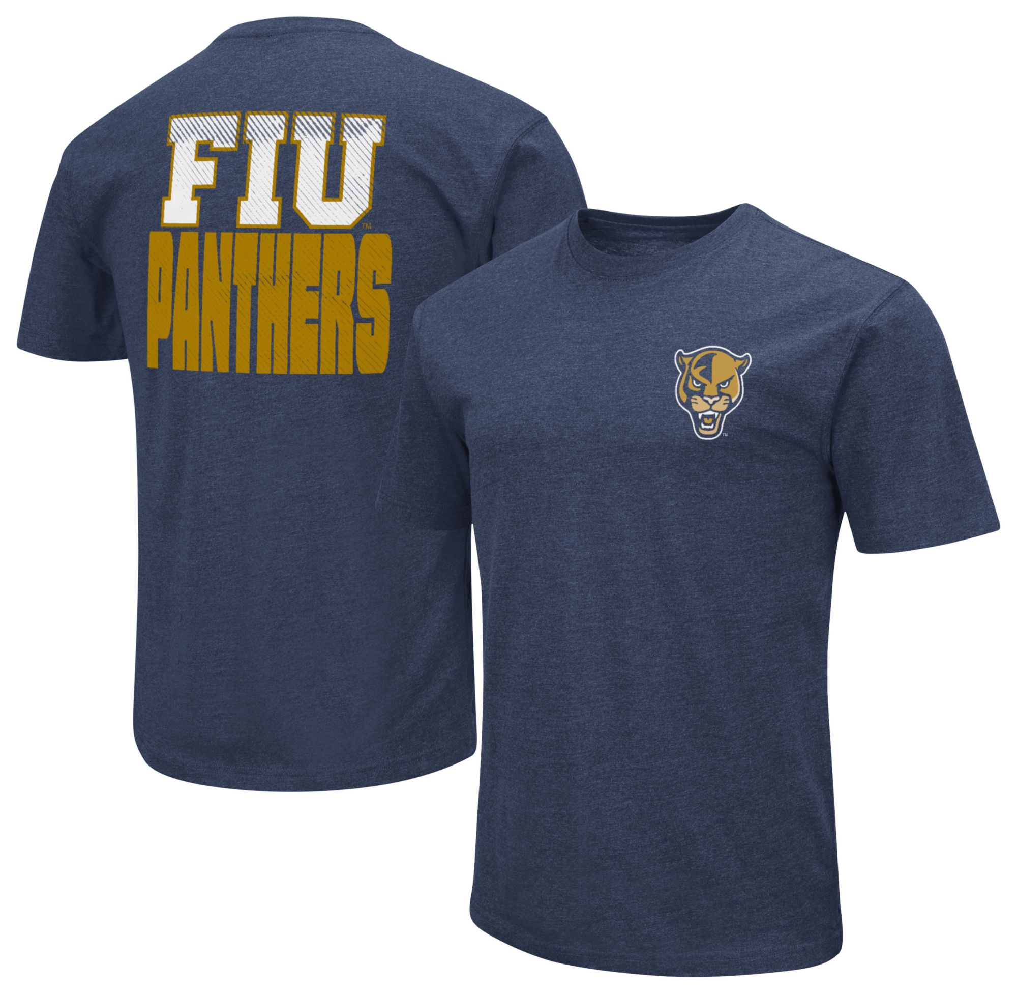 Colosseum Men's FIU Golden Panthers Navy Playbook T-Shirt product image