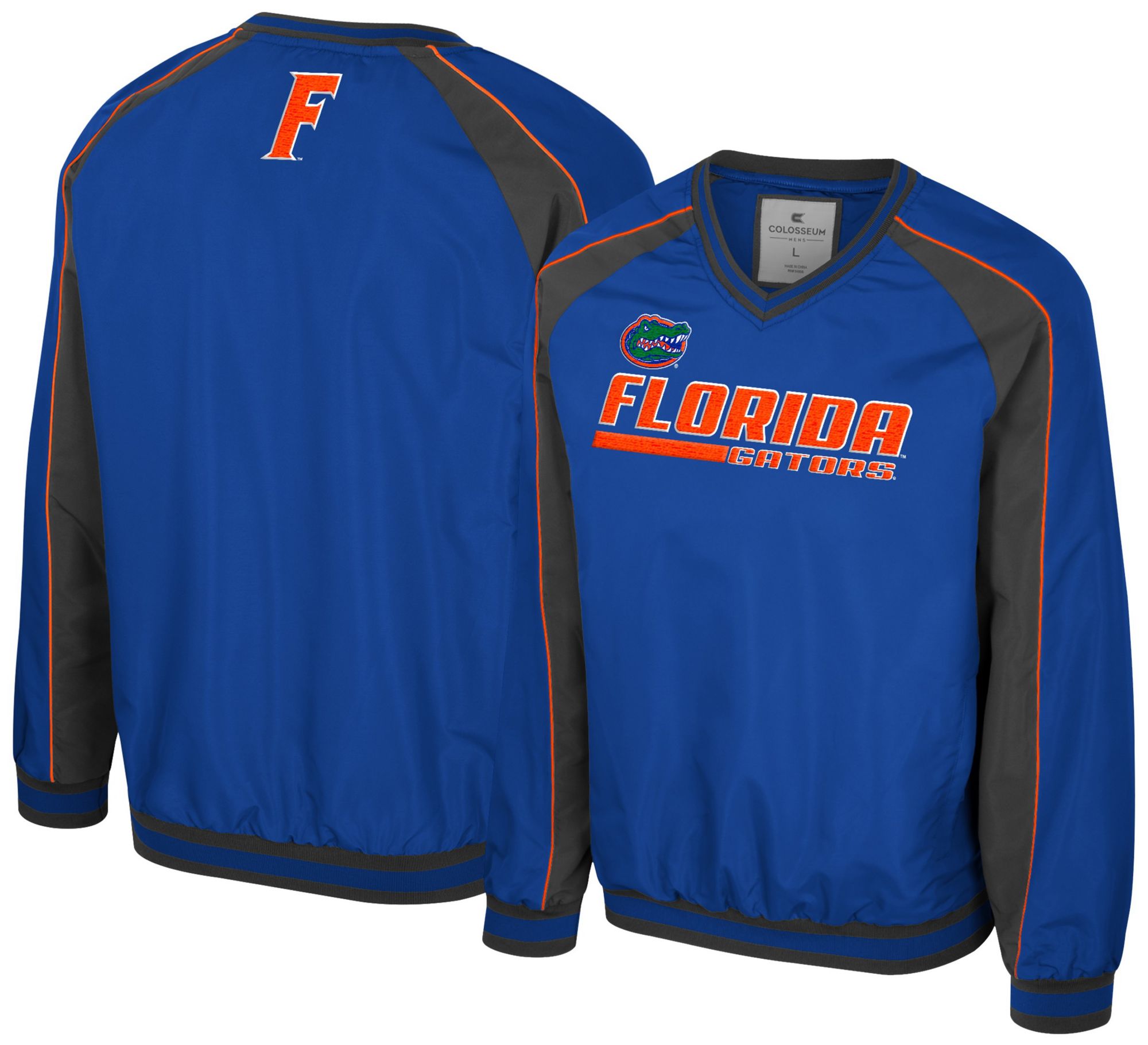 Colosseum Men's Florida Gators Royal Goes America Coach Pullover Jacket product image