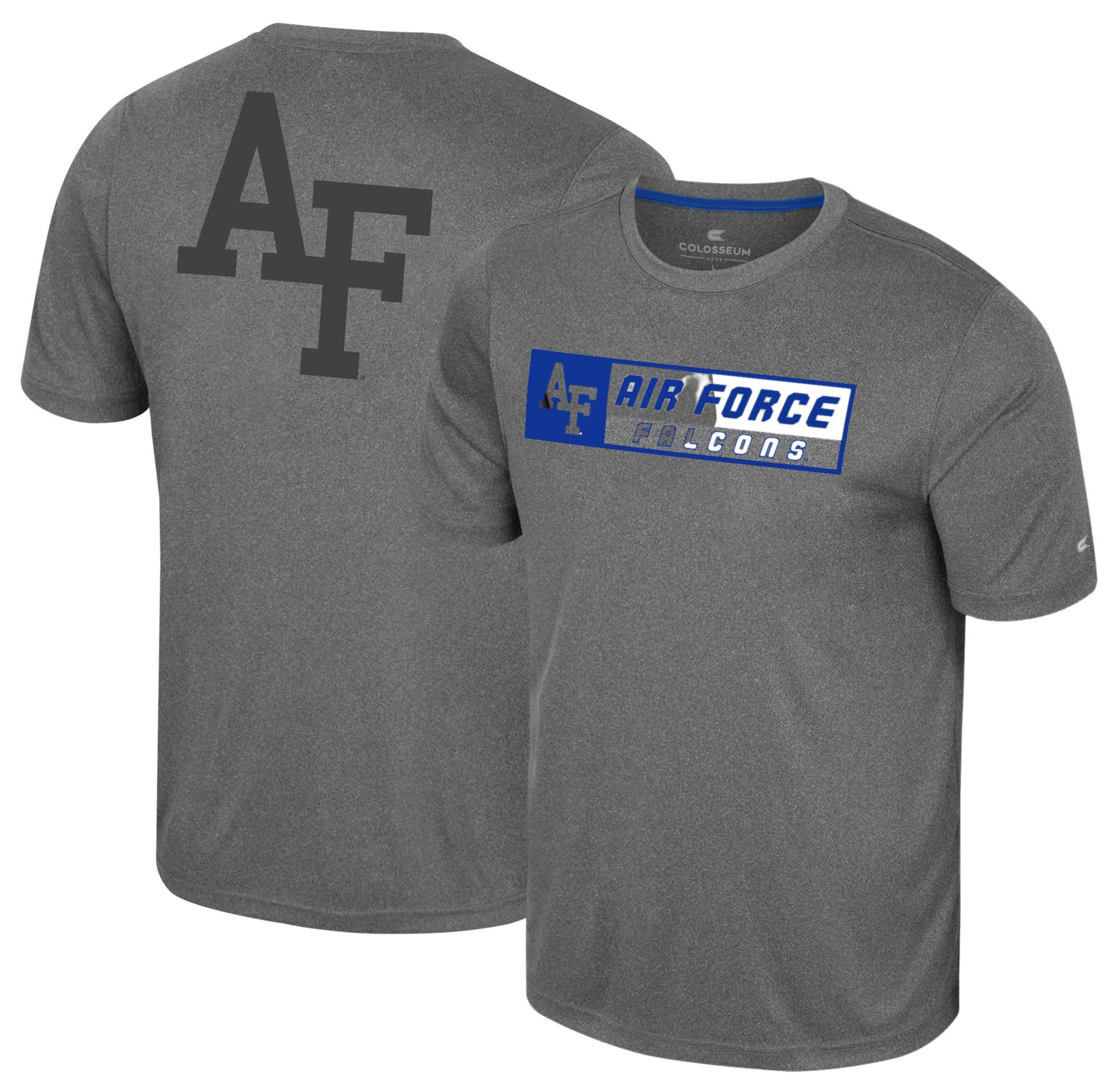 Colosseum Men's Air Force Falcons Heather Charcoal Twin T-Shirt product image