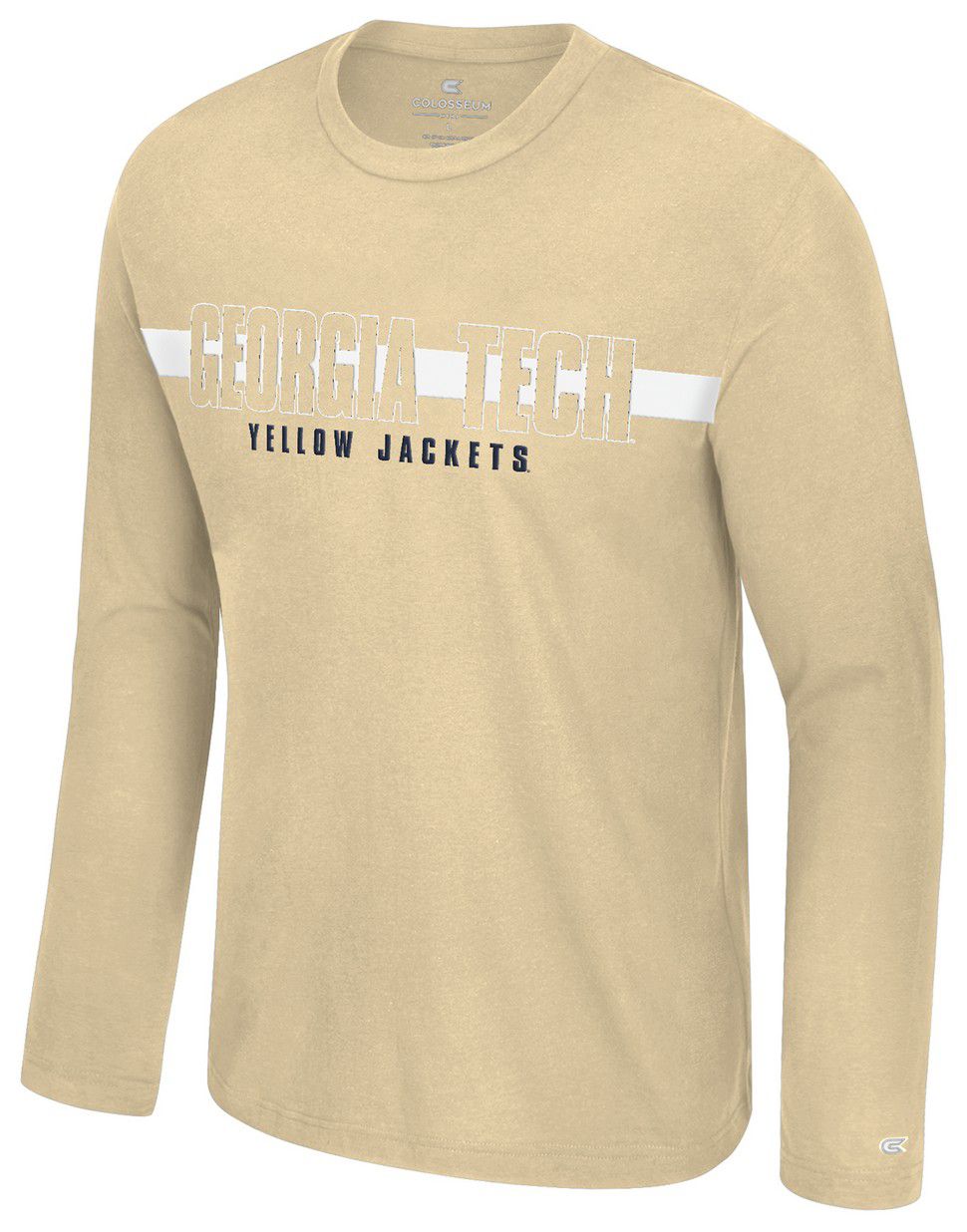 Colosseum Men's Georgia Tech Yellow Jackets Vegas Gold Bar Long Sleeve T-Shirt product image