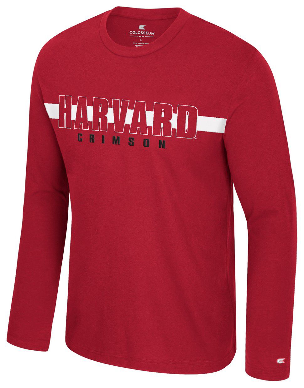 Colosseum Men's Harvard Crimson Cardinal Bar Long Sleeve T-Shirt product image
