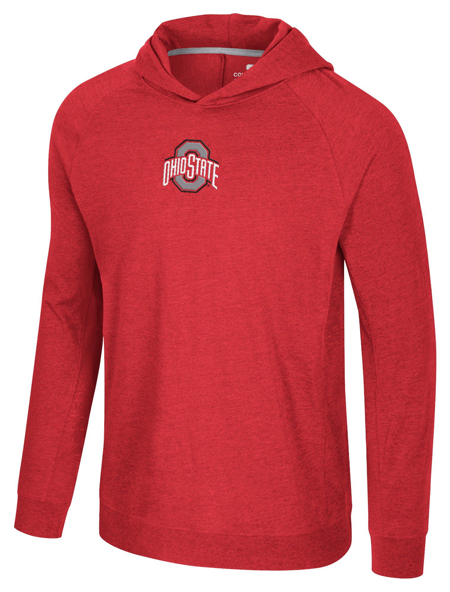 Colosseum Men's Ohio State Buckeyes Red Long Sleeve Hoodie T-Shirt product image