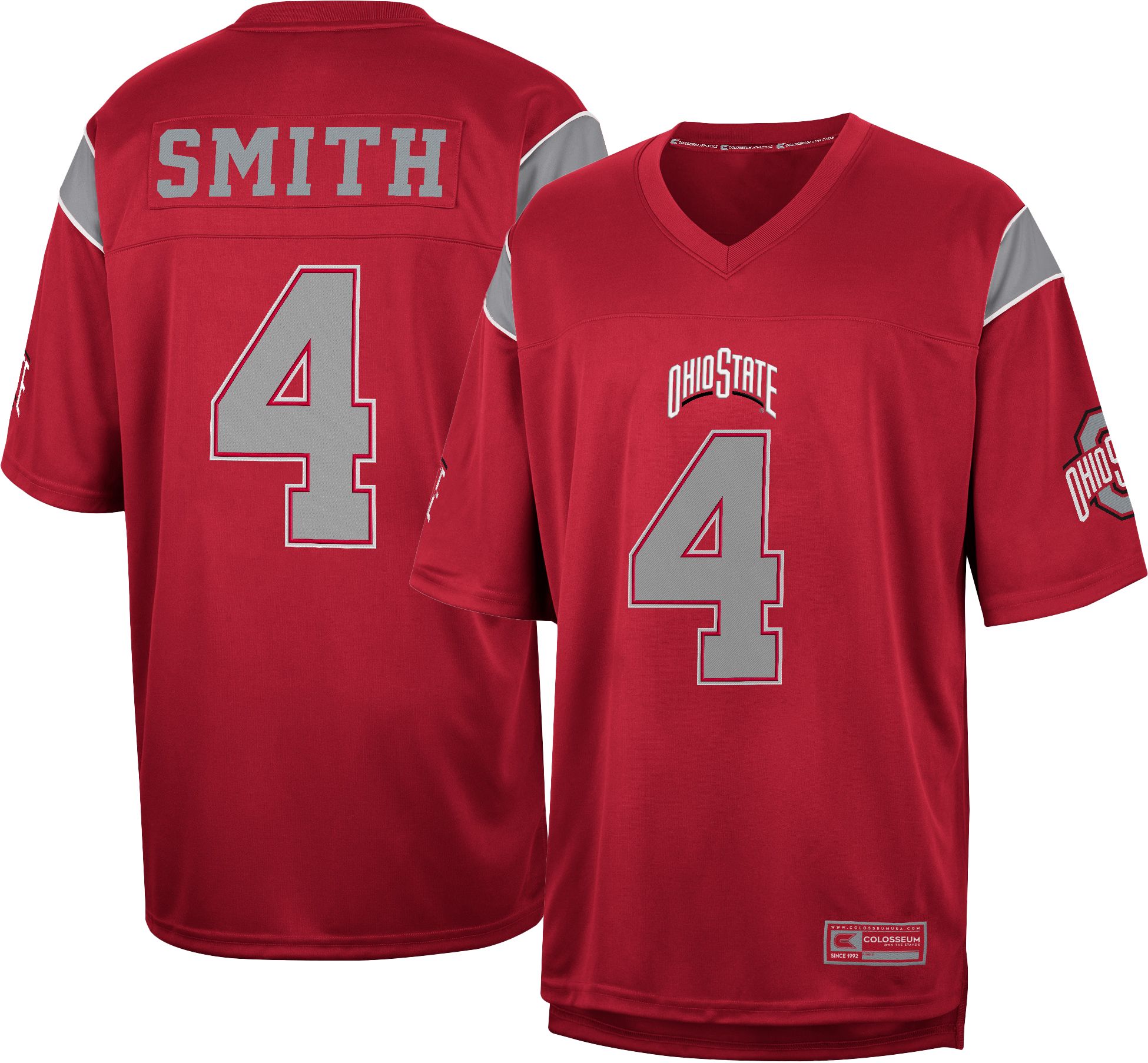 Colosseum Men's Ohio State Buckeyes Jeremiah Smith #4 Red Football Jersey product image