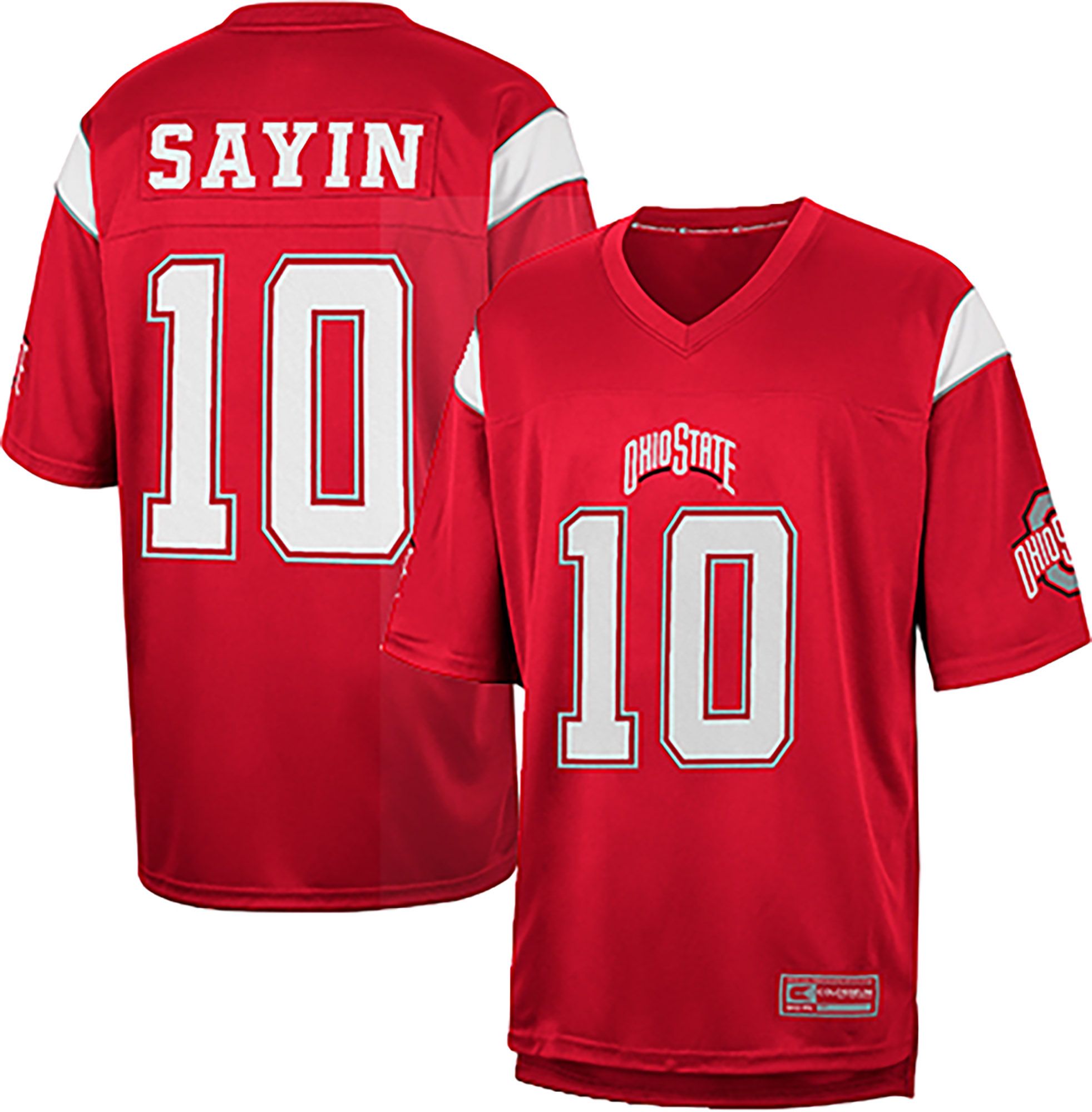 Colosseum Men's Ohio State Buckeyes Julian Sayin #10 Red Jersey product image