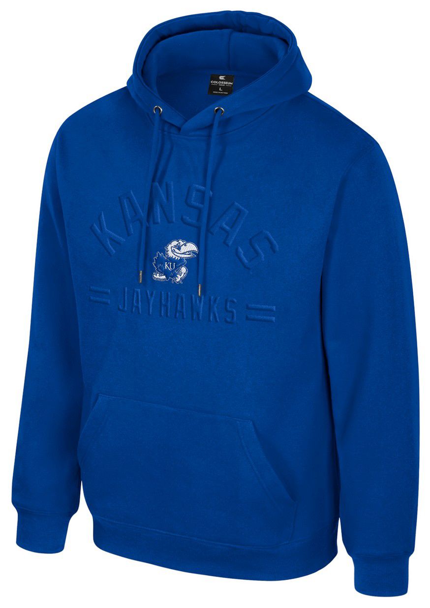 Colosseum Men's Kansas Jayhawks Royal New Member Pullover Hoodie product image