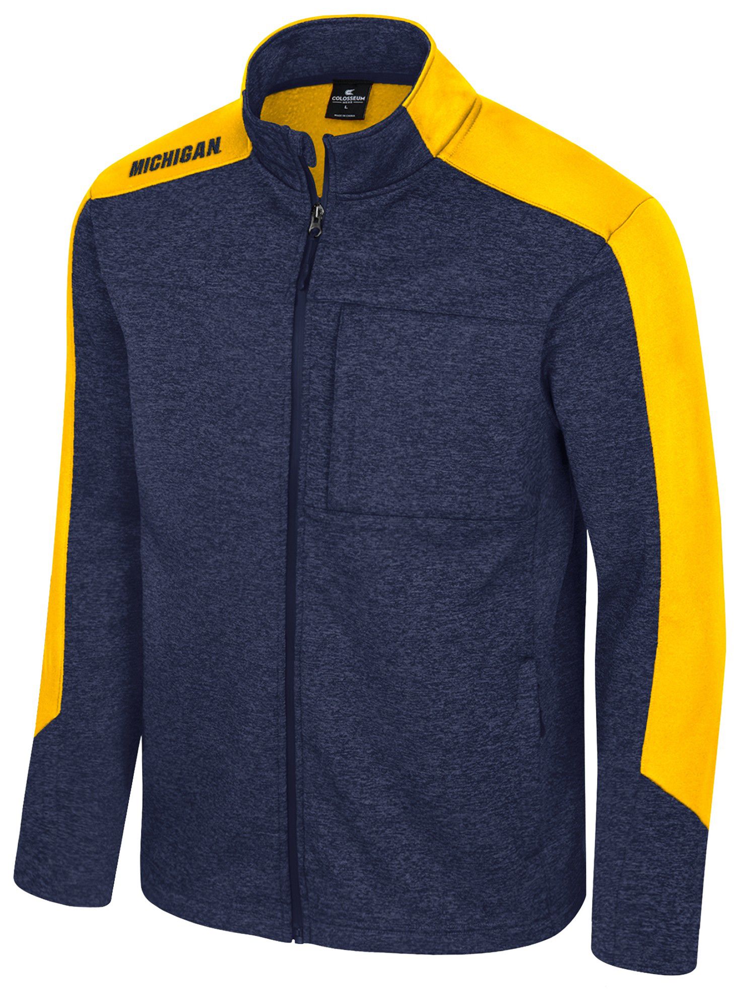 Colosseum Men's Michigan Wolverines Navy Full-Zip New Dad Jacket product image