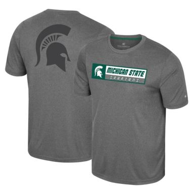 sorry, Colosseum Men's Michigan State Spartans Heather Charcoal Twin T-Shirt is currently out of stock