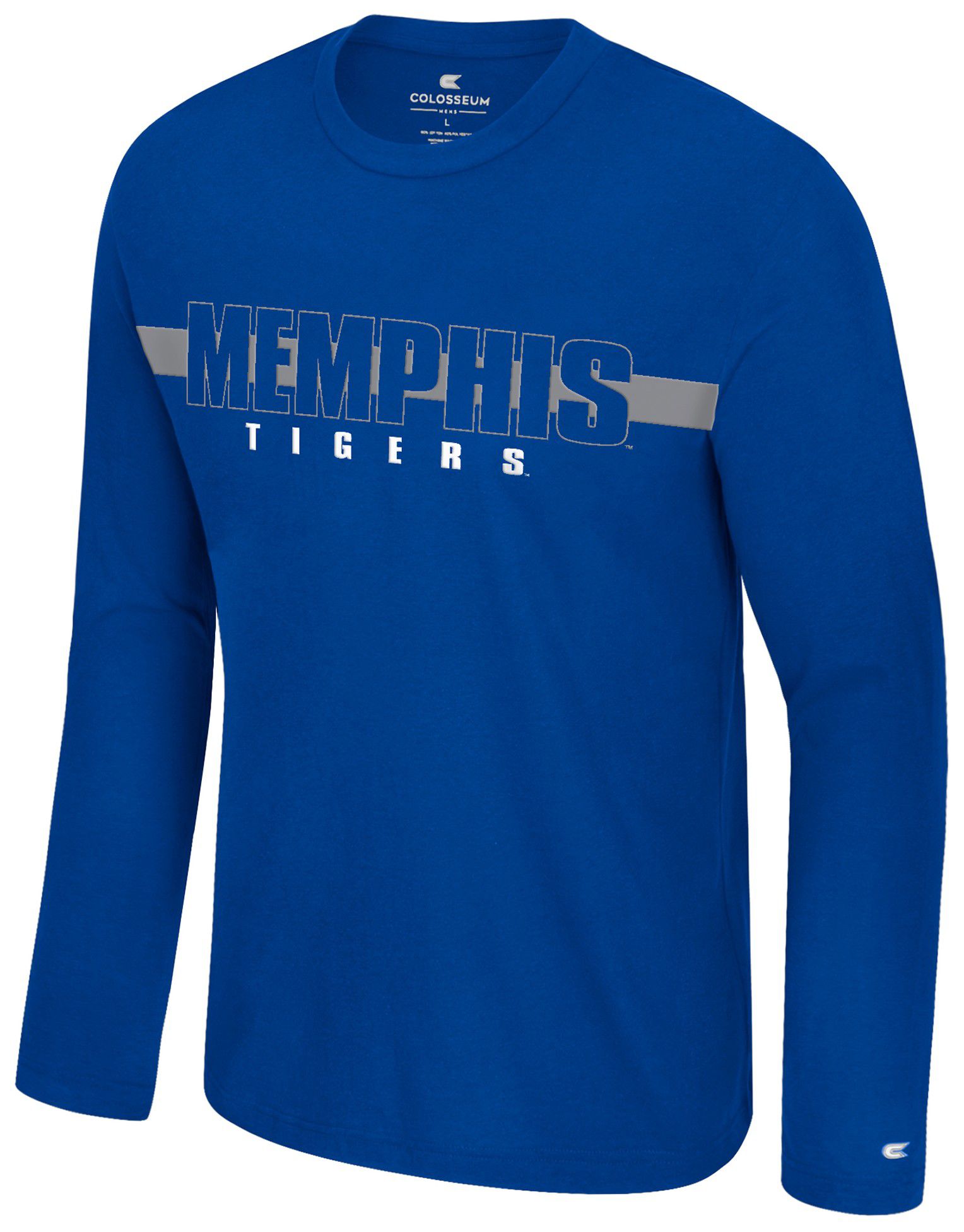Colosseum Men's Memphis Tigers Royal Bar Long Sleeve T-Shirt product image
