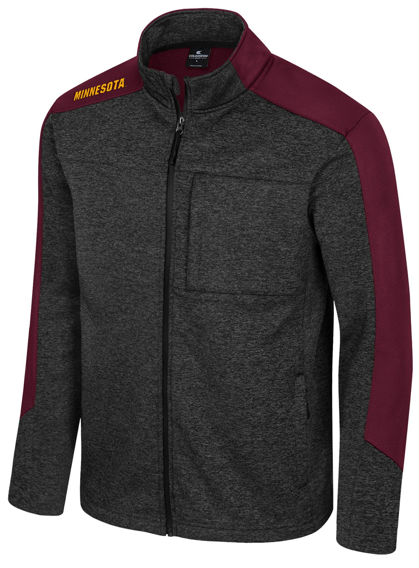 Colosseum Men's Minnesota Golden Gophers Black Full-Zip New Dad Jacket product image