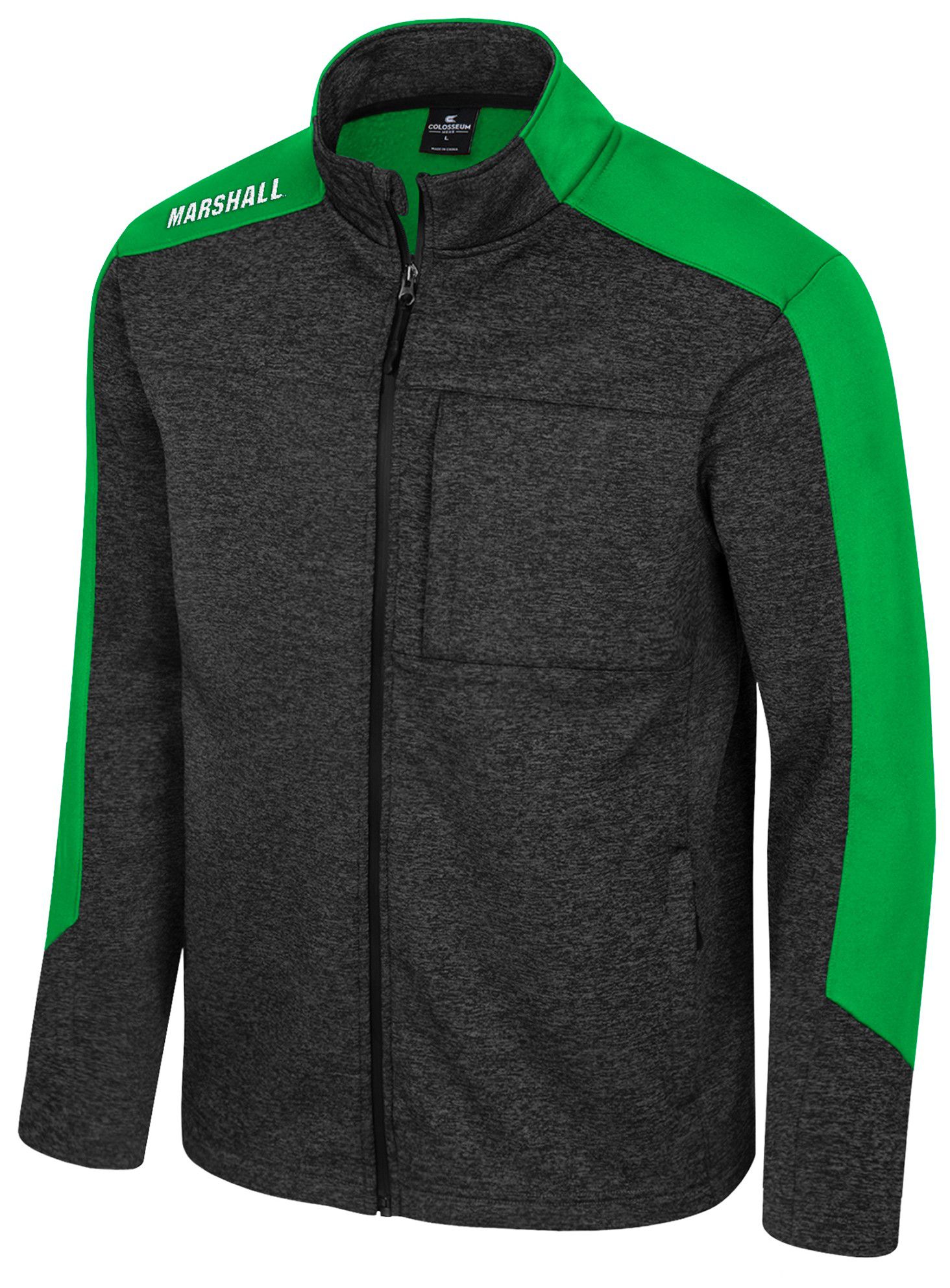 Colosseum Men's Marshall Thundering Herd Black Full-Zip New Dad Jacket product image