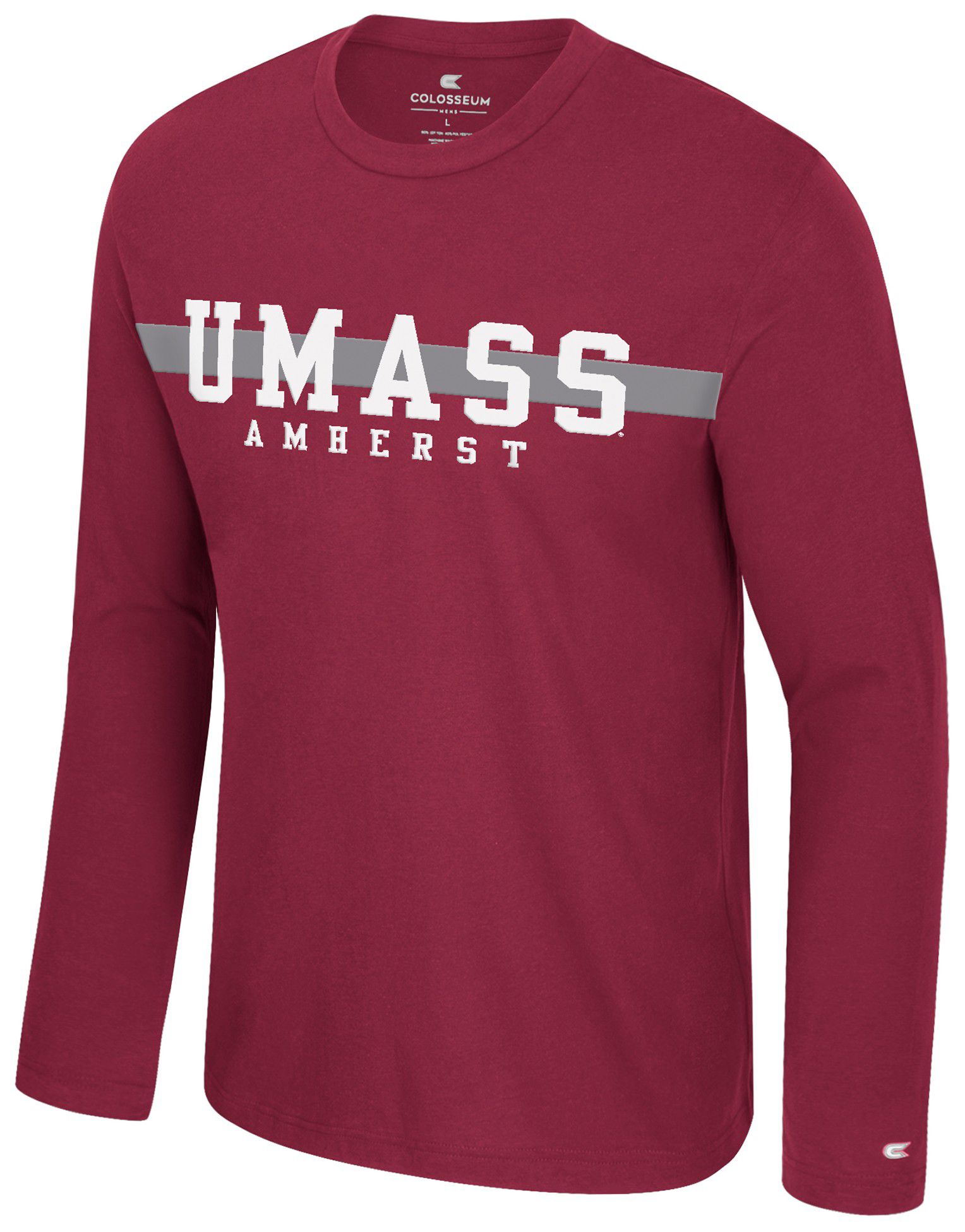 Colosseum Men's UMass Minutemen Garnet Bar Long Sleeve T-Shirt product image