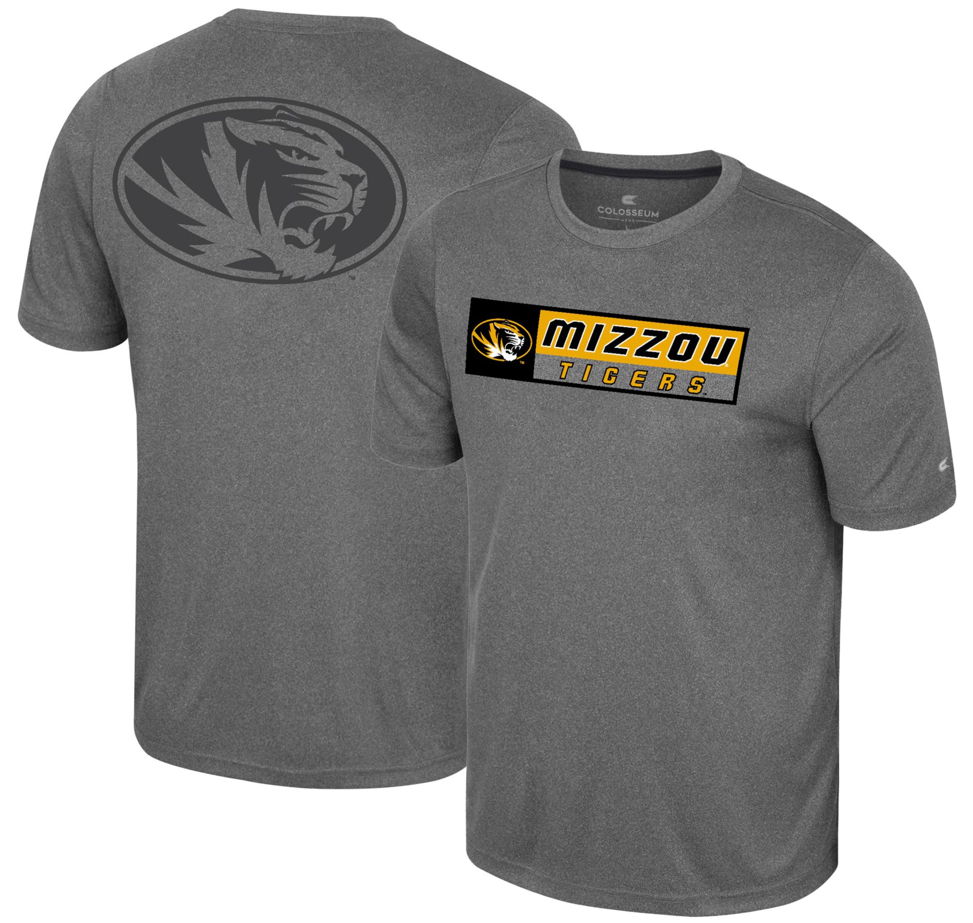 Colosseum Men's Missouri Tigers Heather Charcoal Twin T-Shirt product image