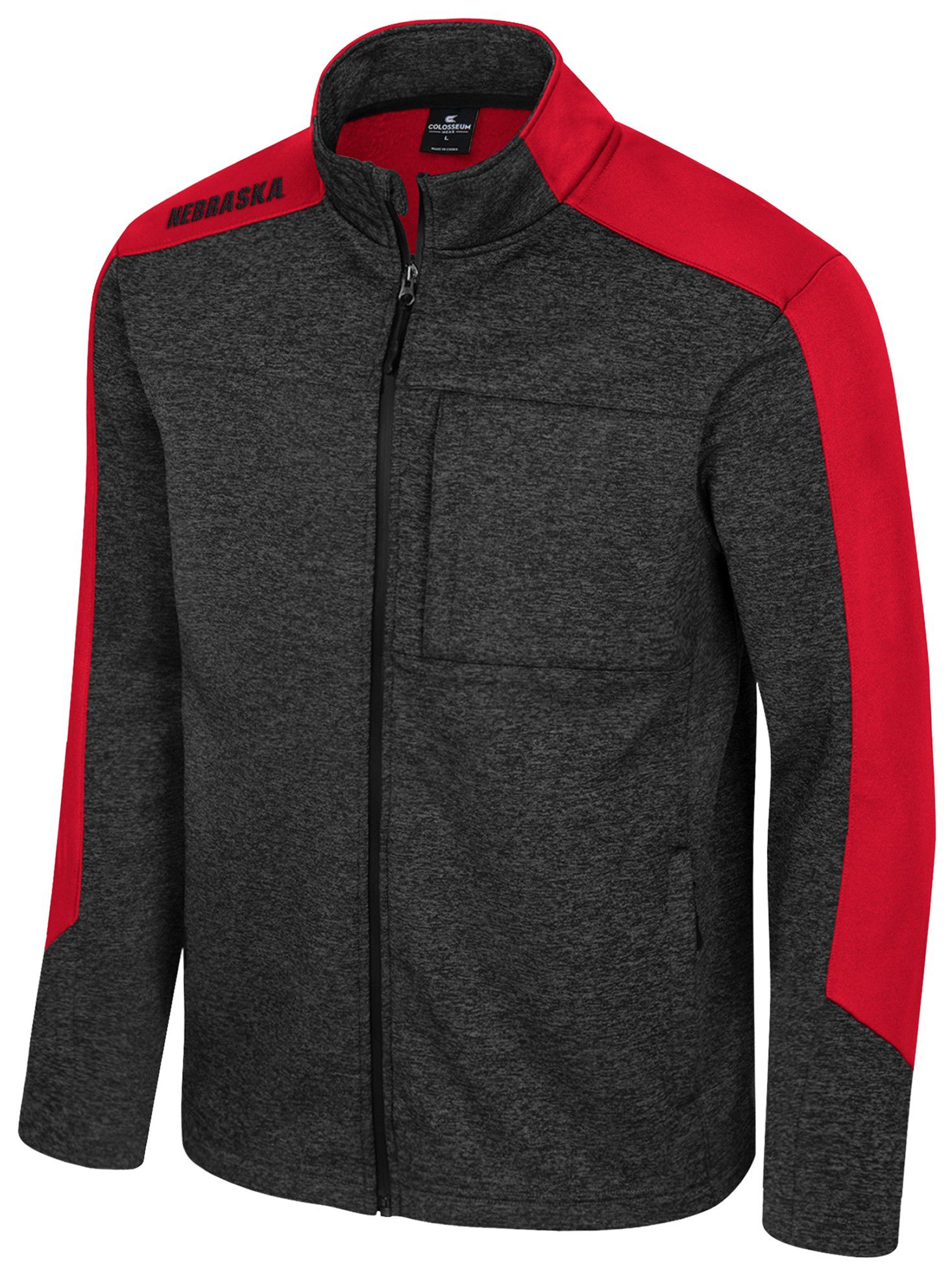 Colosseum Men's Nebraska Cornhuskers Black Full-Zip New Dad Jacket product image