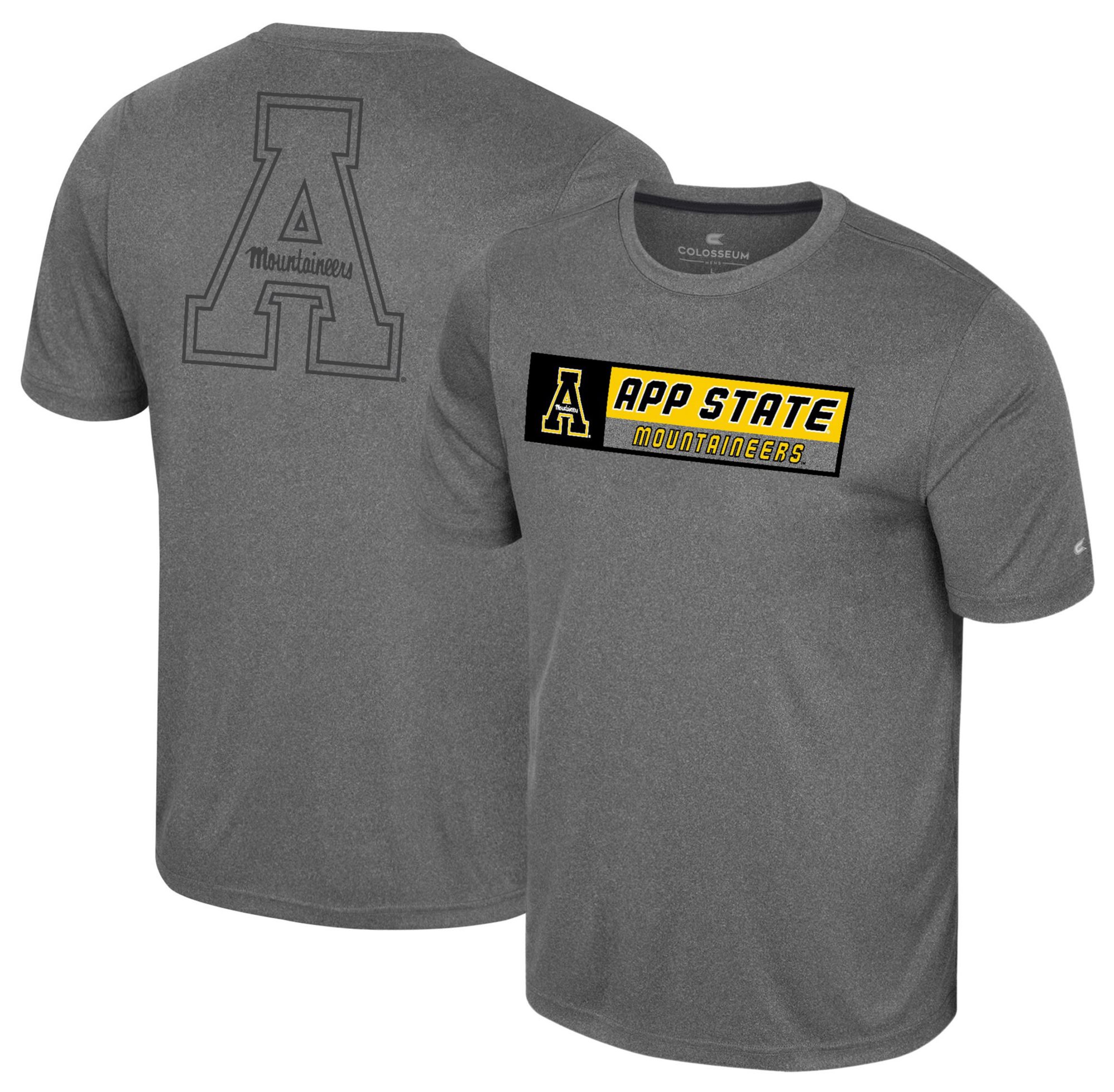 Colosseum Men's Appalachian State Mountaineers Heather Charcoal Twin T-Shirt product image