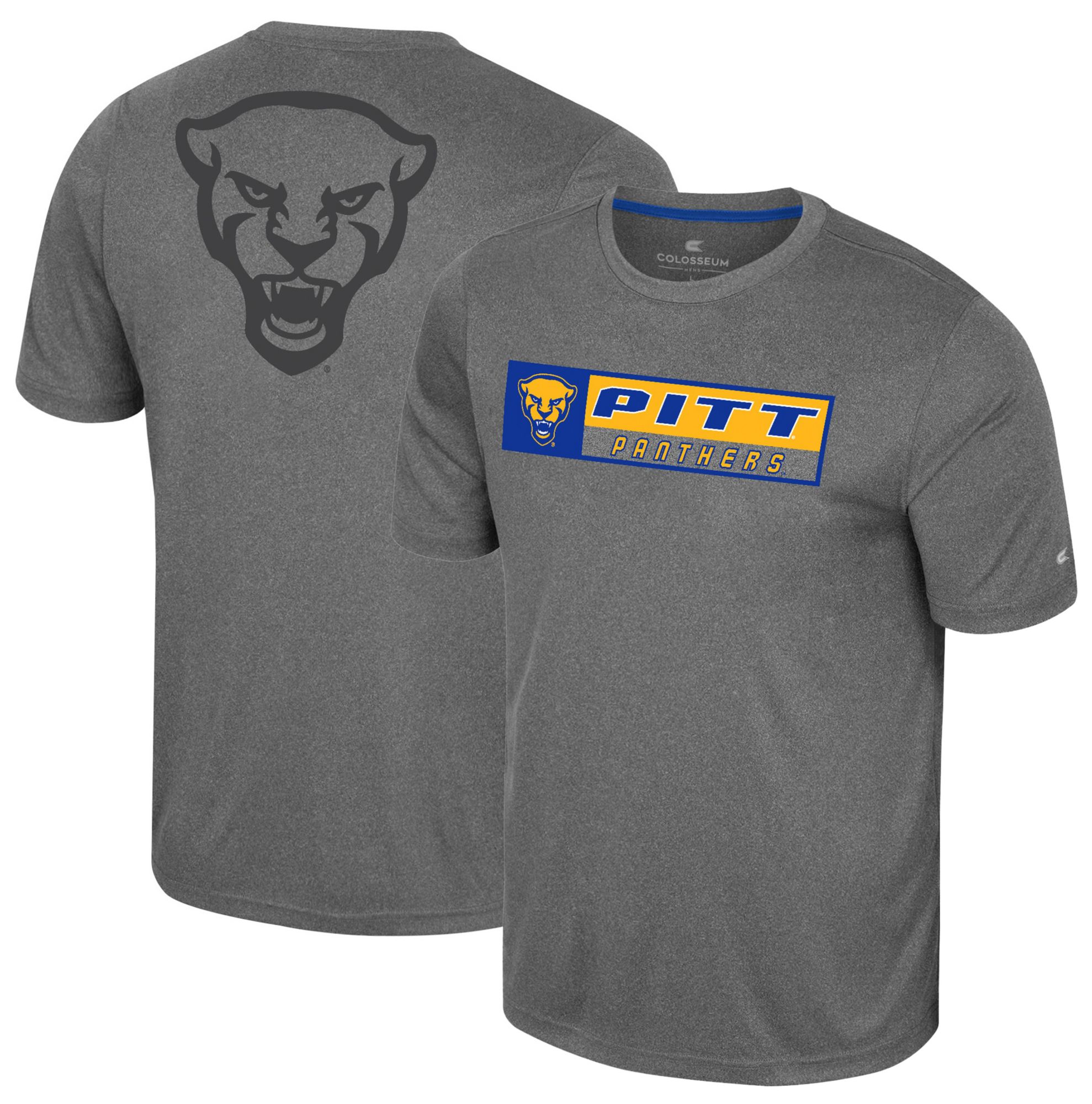 Colosseum Men's Pitt Panthers Heather Charcoal Twin T-Shirt product image