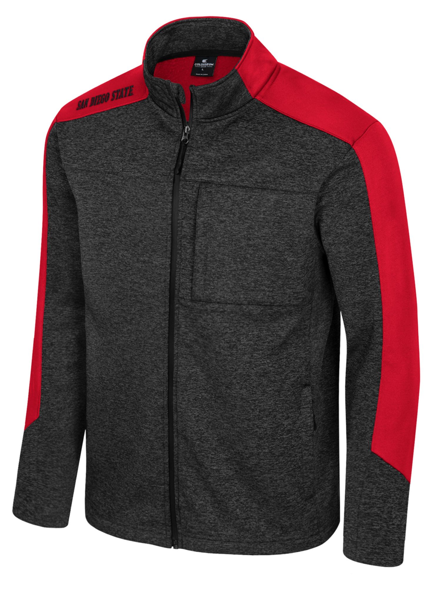 Colosseum Men's San Diego State Aztecs Black Full-Zip New Dad Jacket product image