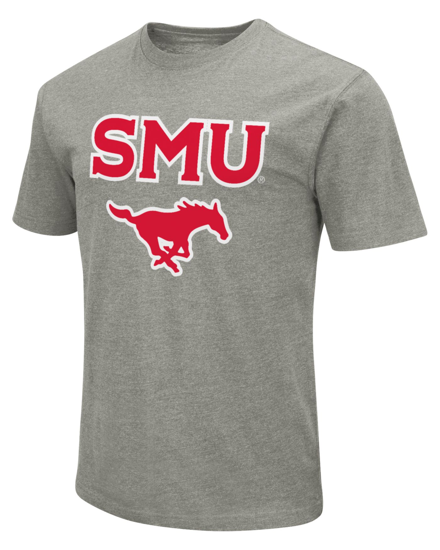 Colosseum Men's Southern Methodist Mustangs Heather Grey Playbook T ...