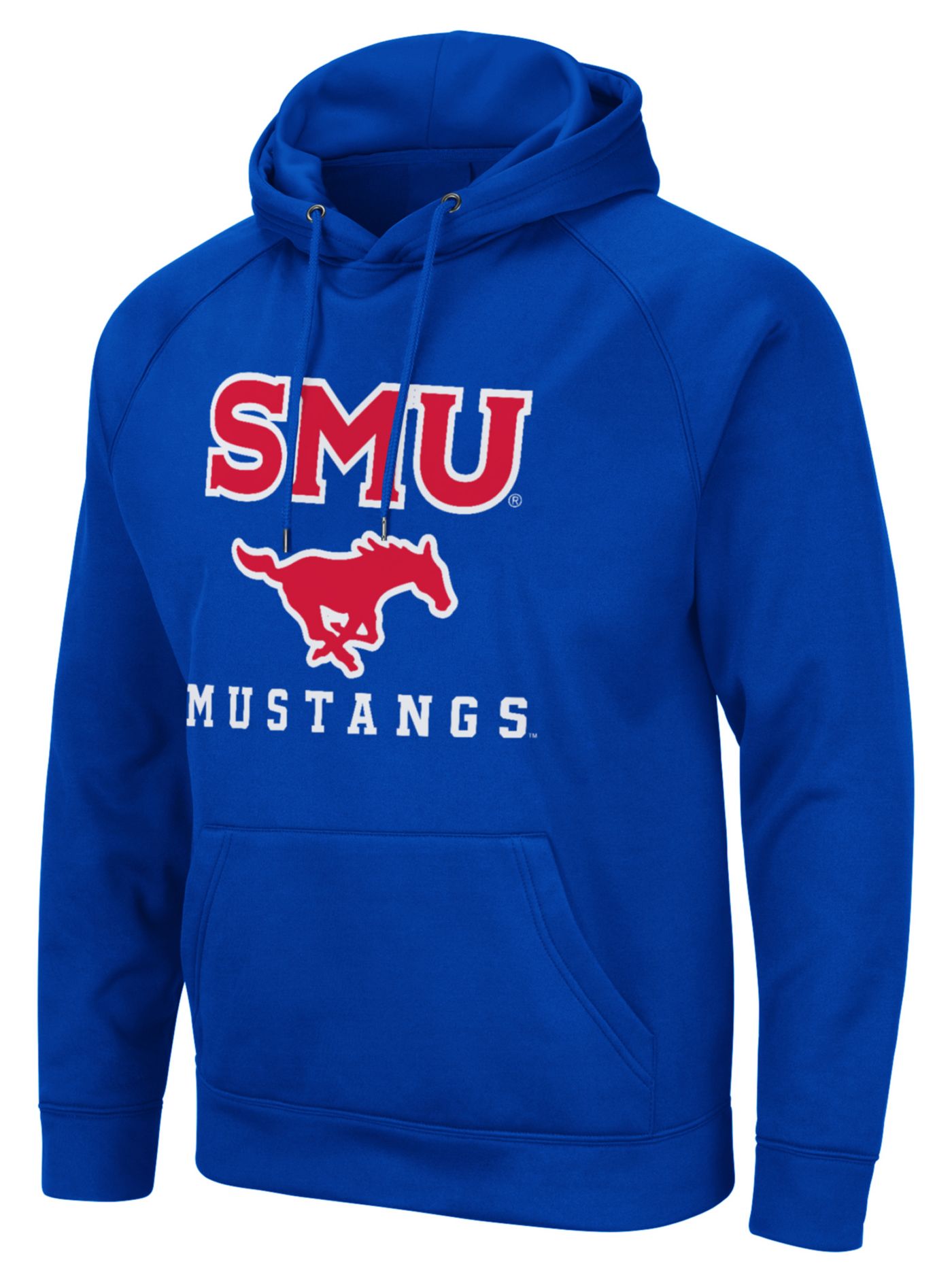 Colosseum Men's Southern Methodist Mustangs Royal Pullover Hoodie ...