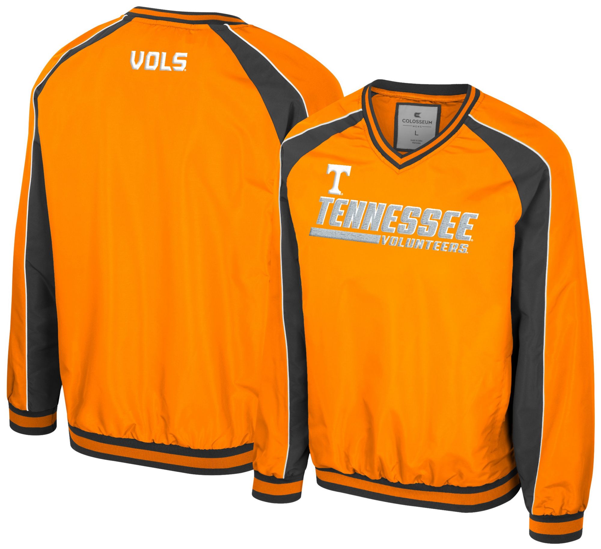 Colosseum Men's Tennessee Volunteers Orange Goes America Coach Pullover Jacket product image