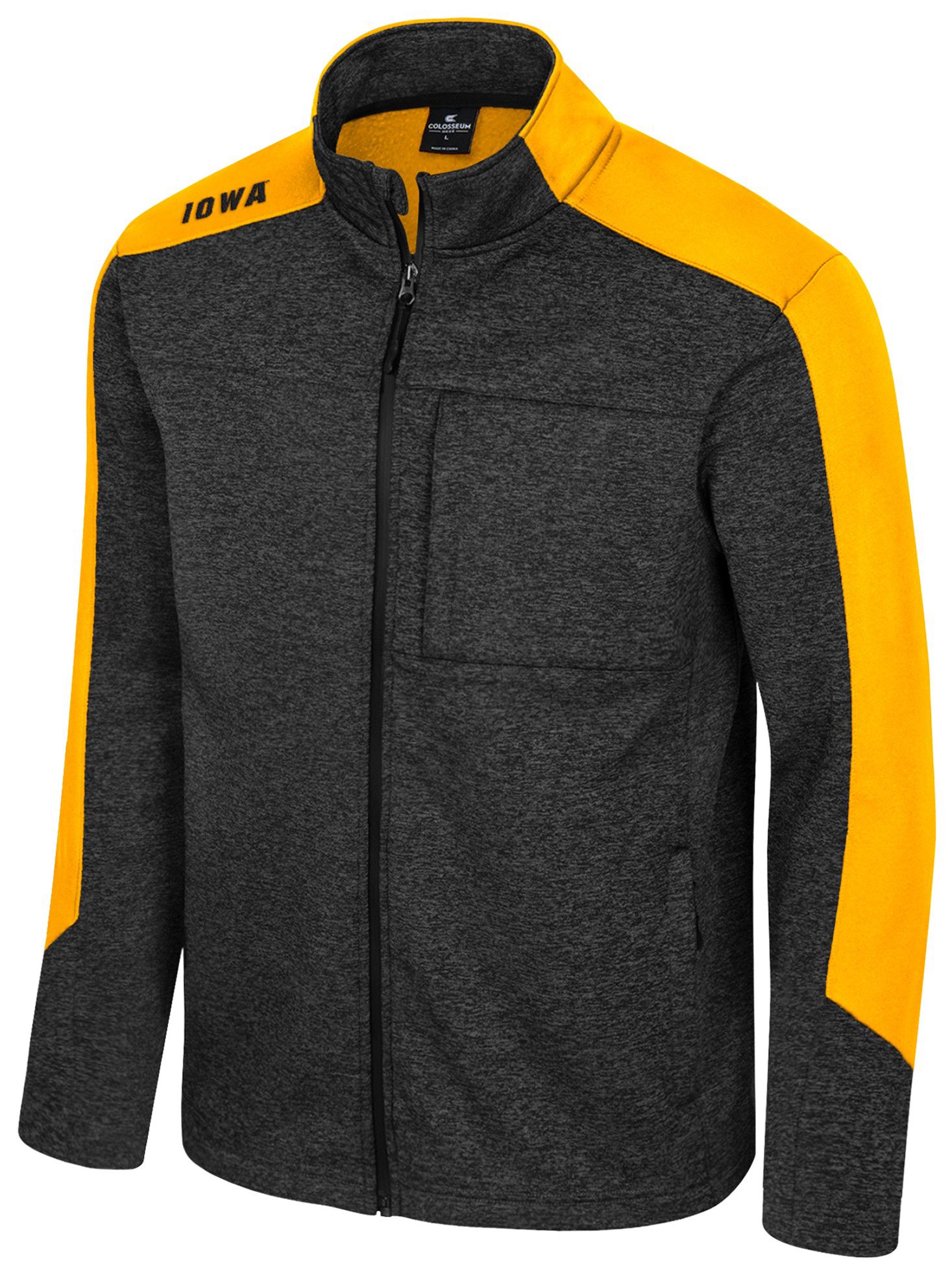 Colosseum Men's Iowa Hawkeyes Black Full-Zip New Dad Jacket product image
